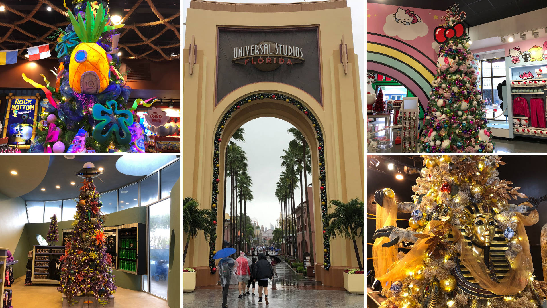 Рождественский коллаж Universal Studios Шпалери