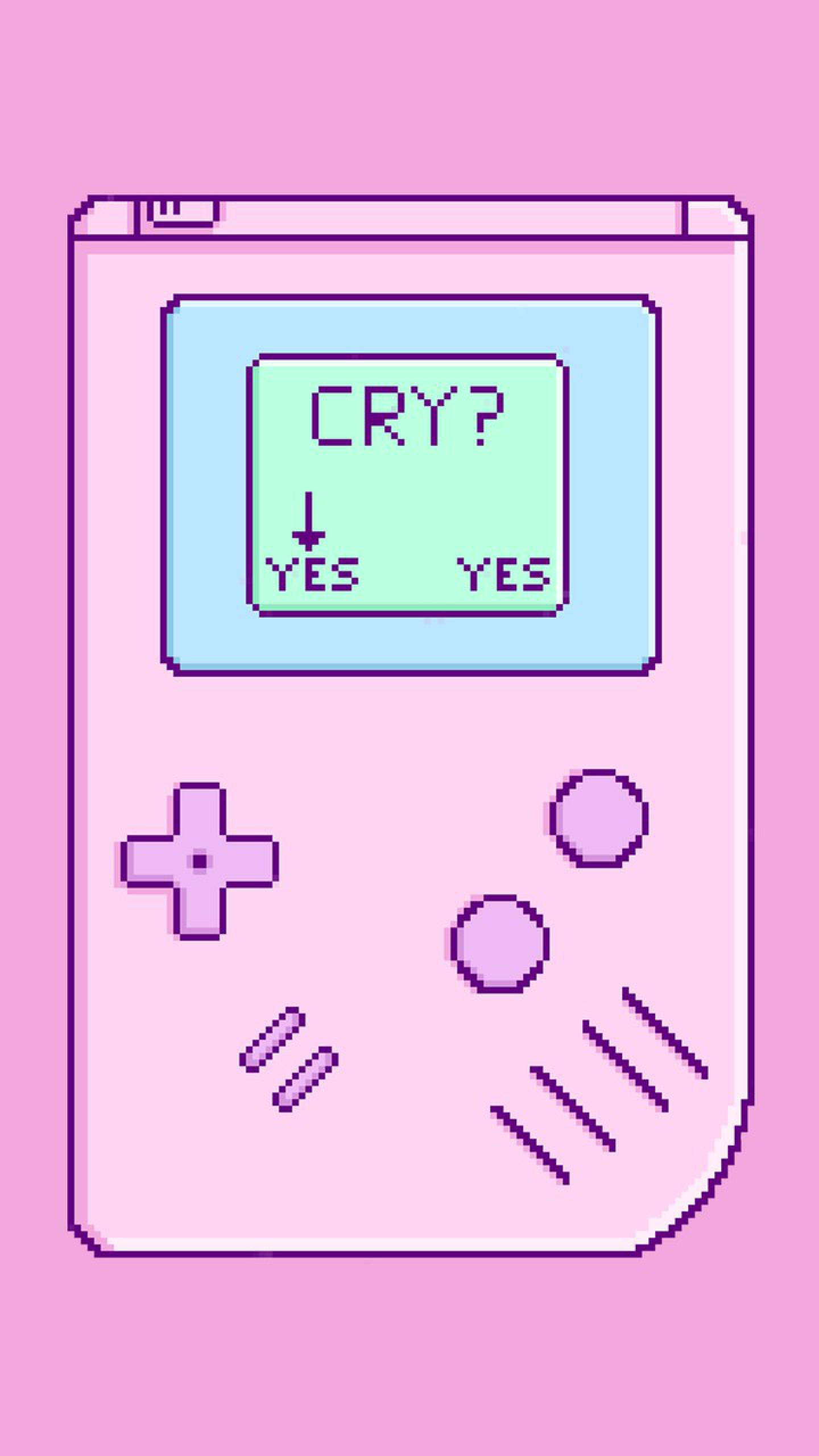 Рожевий Game Boy меню плачу Шпалери