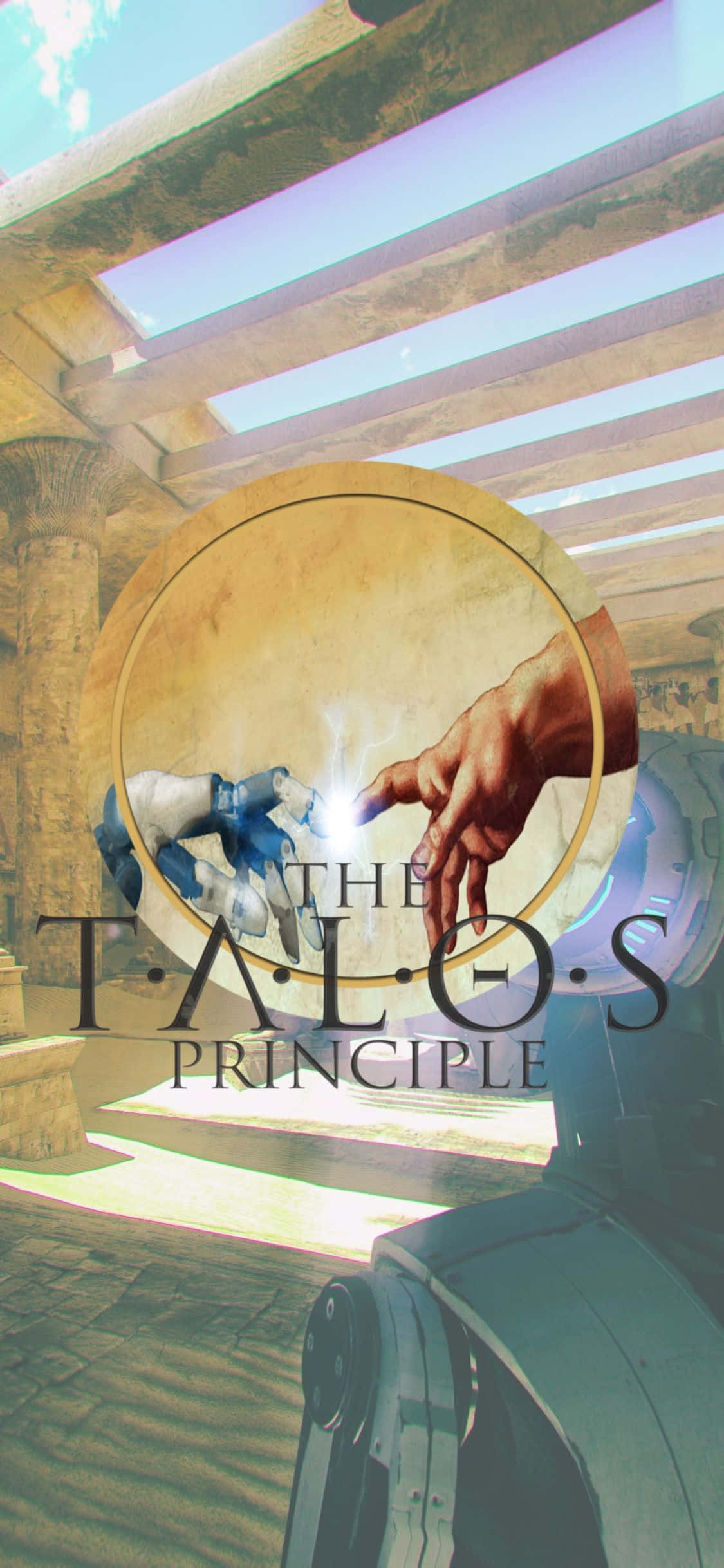 Розгадайте тайни The Talos Principle на iPhone Xs Шпалери