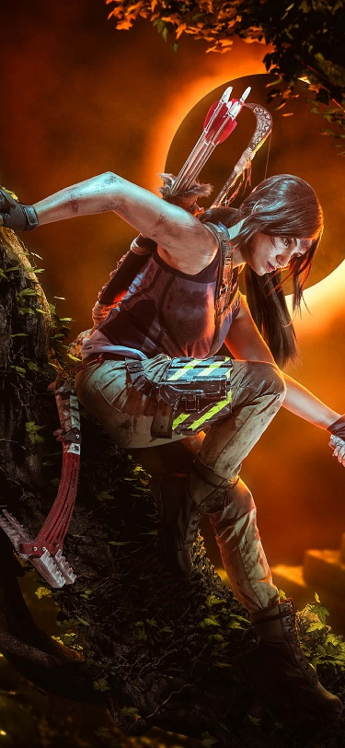 Розкрой тайны світа в iPhone X Shadow of the Tomb Raider Шпалери