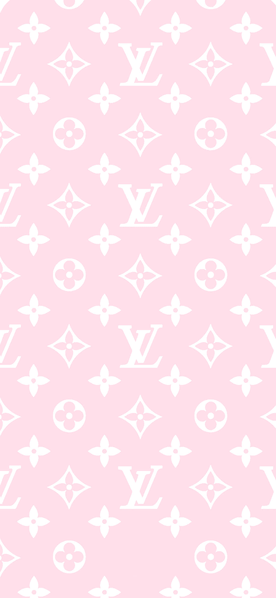 розово-белый узор Louis Vuitton Шпалери