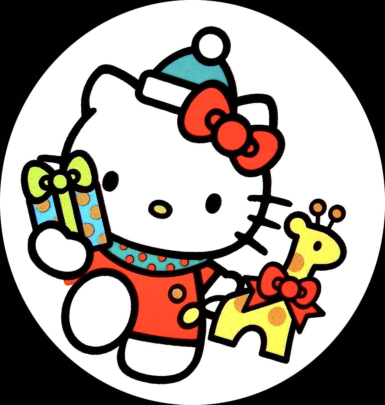 Різдвяна мультяшна Hello Kitty PFP Шпалери