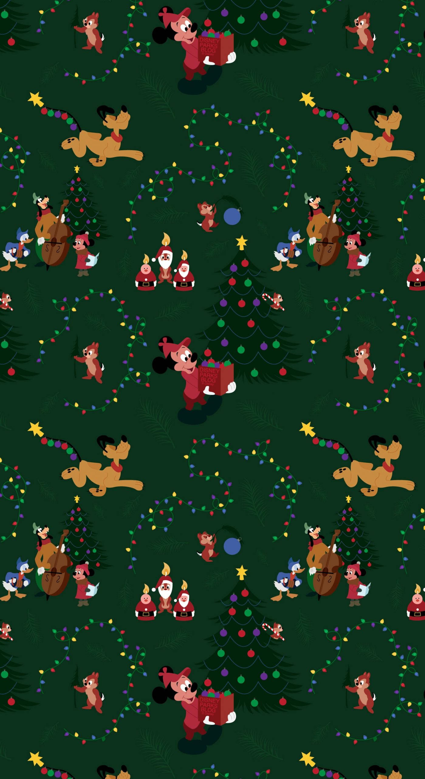 Різдвяний Mickey Mouse Clubhouse для iPhone від Disney Шпалери
