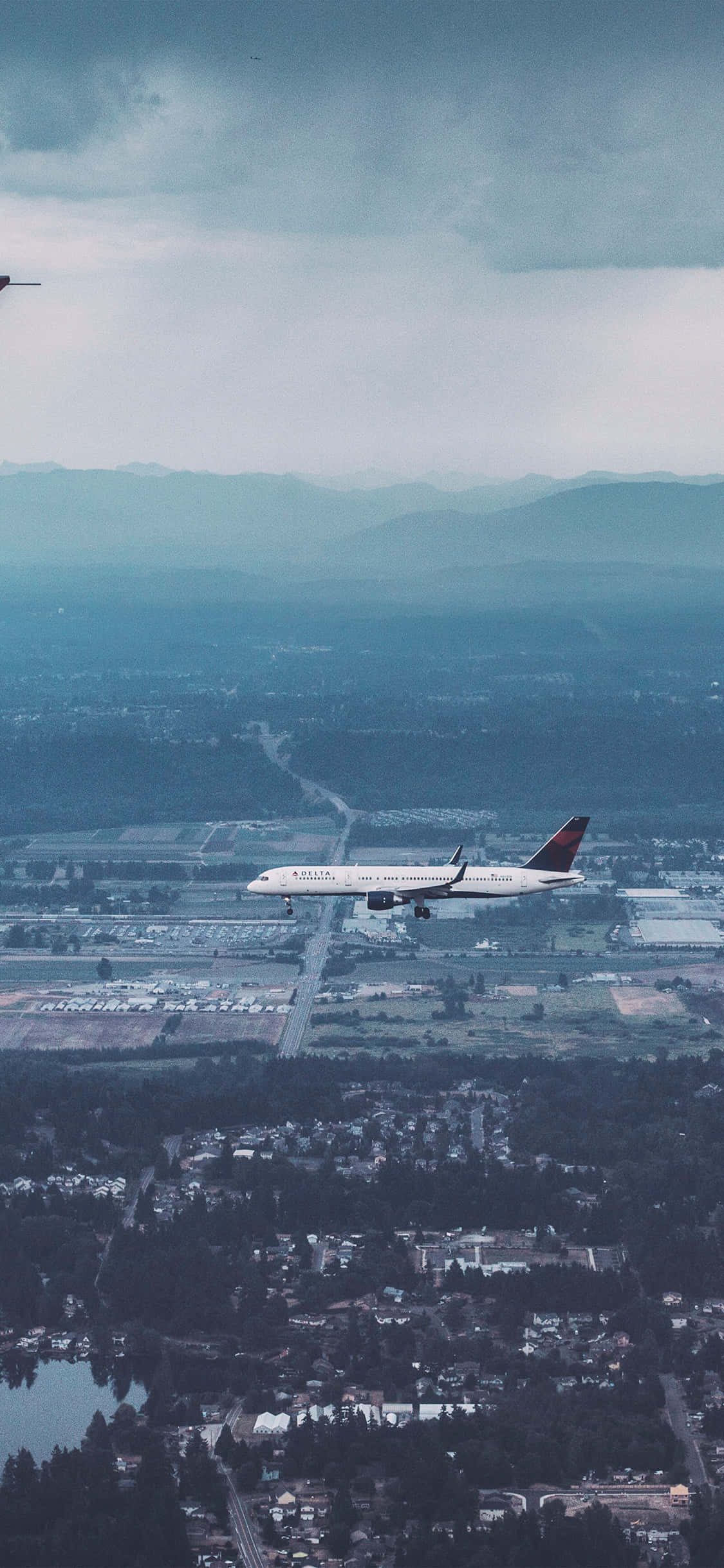 Фон літака Delta Airlines для Android Шпалери