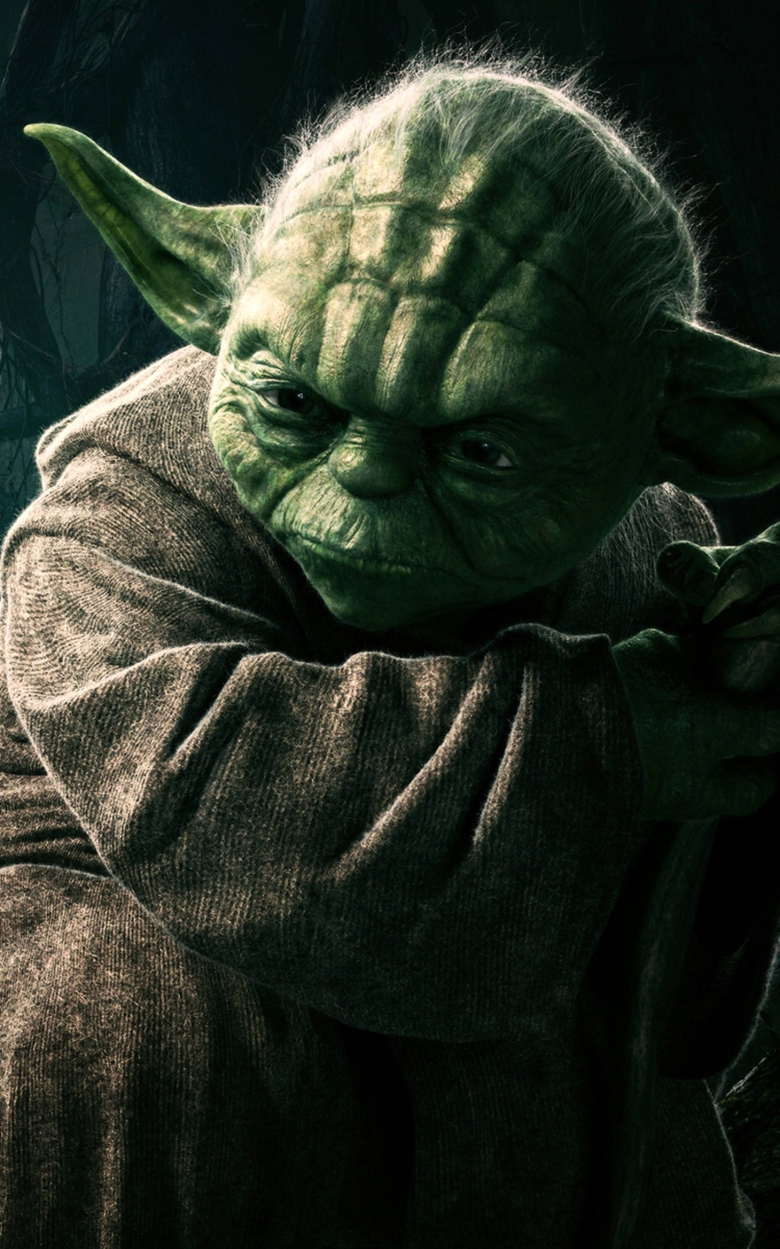 Сердитий Йода Star Wars для планшета Шпалери