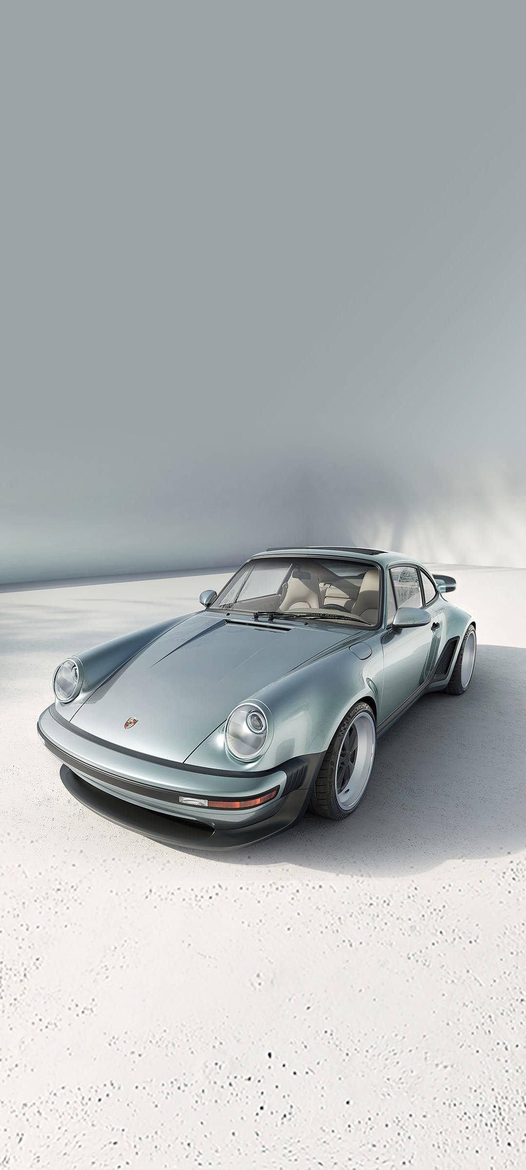 Серебристый Porsche 911 Шпалери