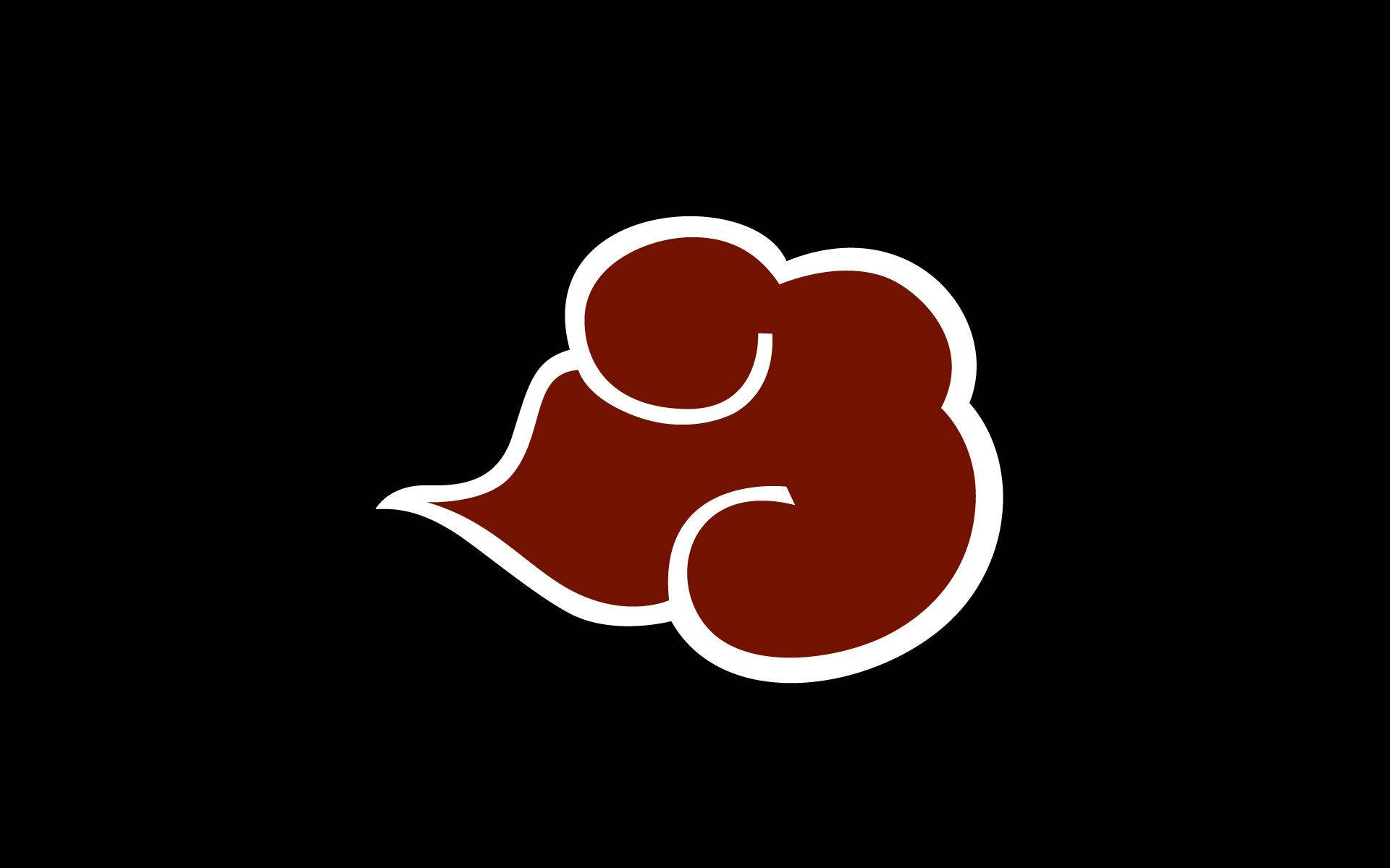 Символ Наруто: білий контур хмари Шпалери