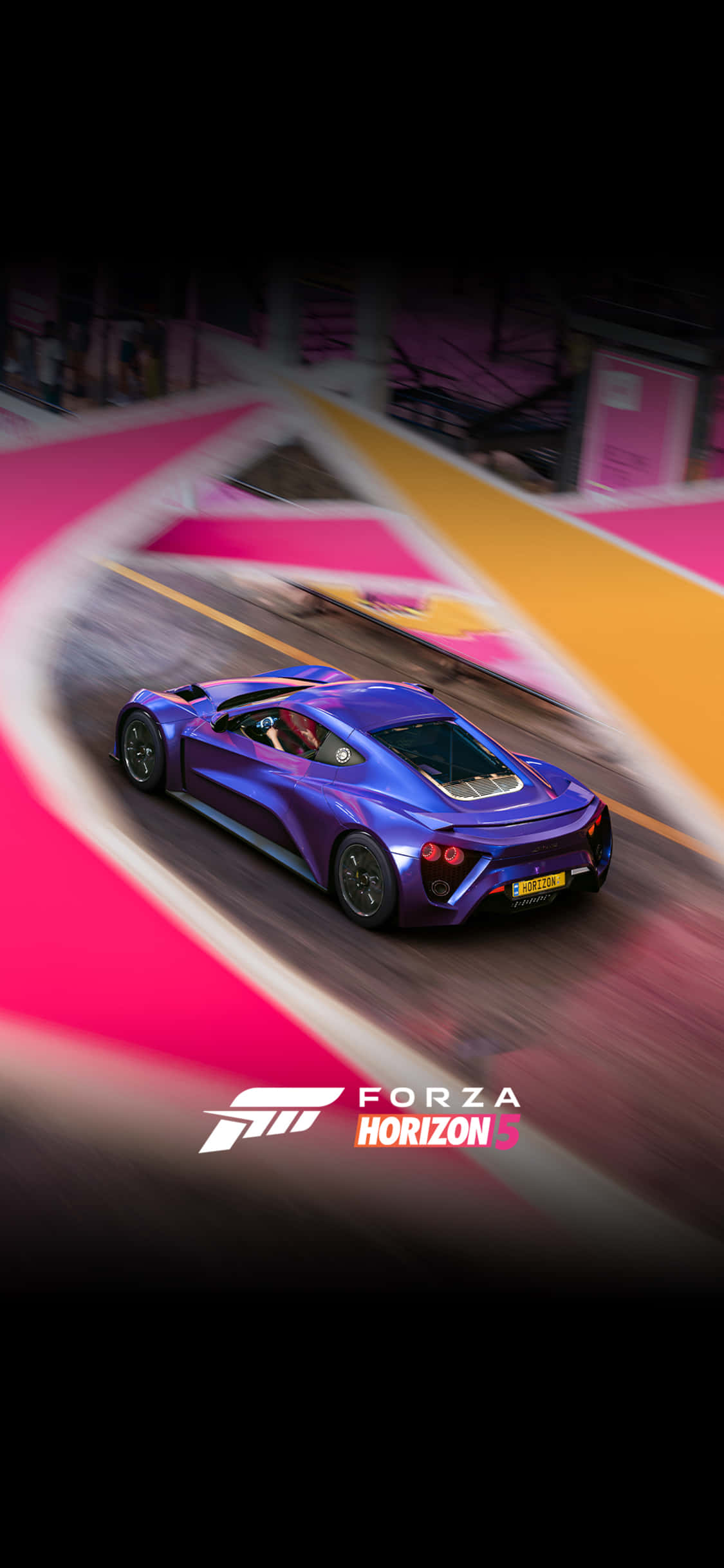 Синий Zenvo фон iPhone X Forza Motorsport 7 Шпалери