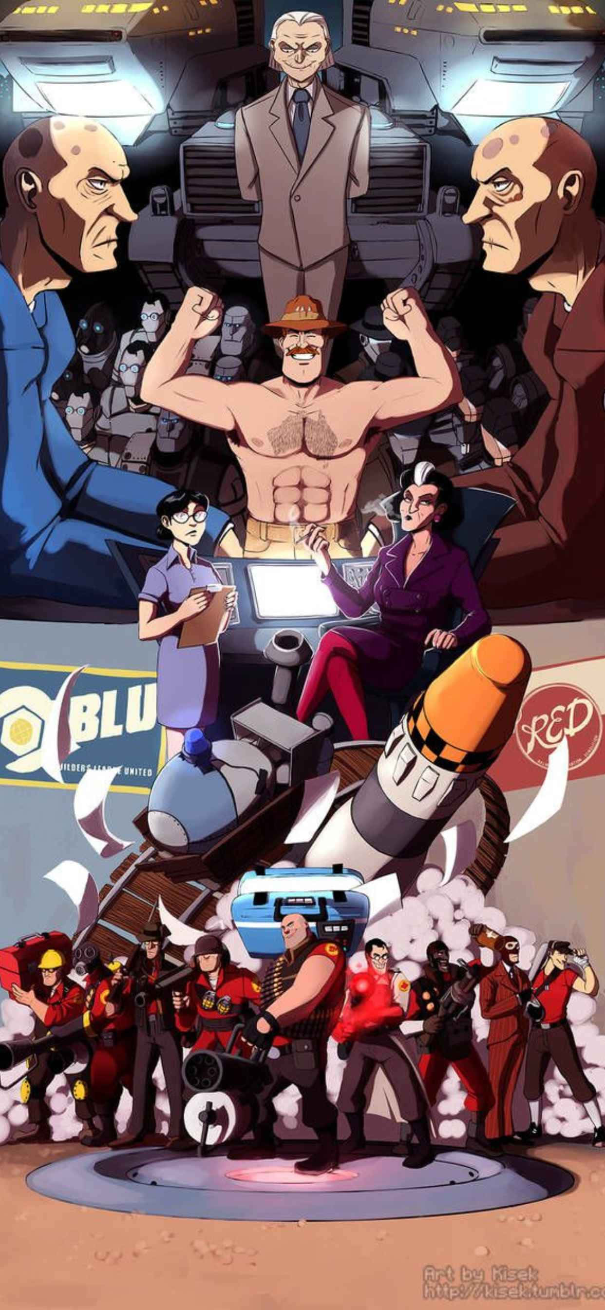 Синій і червонец iPhone XS Max Team Fortress 2 фон Шпалери