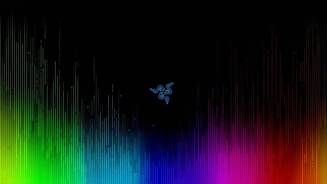 Синій логотип Razer RGB 4K Шпалери