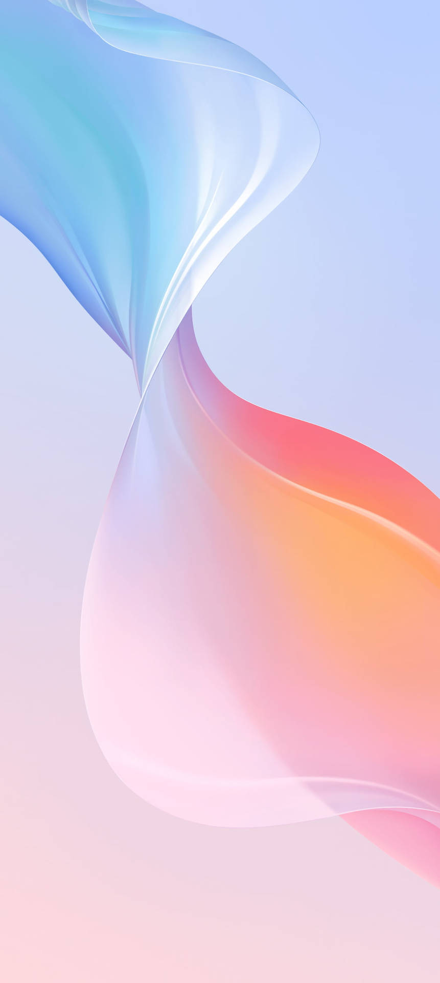 Синій та рожевий Vivo Y20 — Пастельна естетика Шпалери