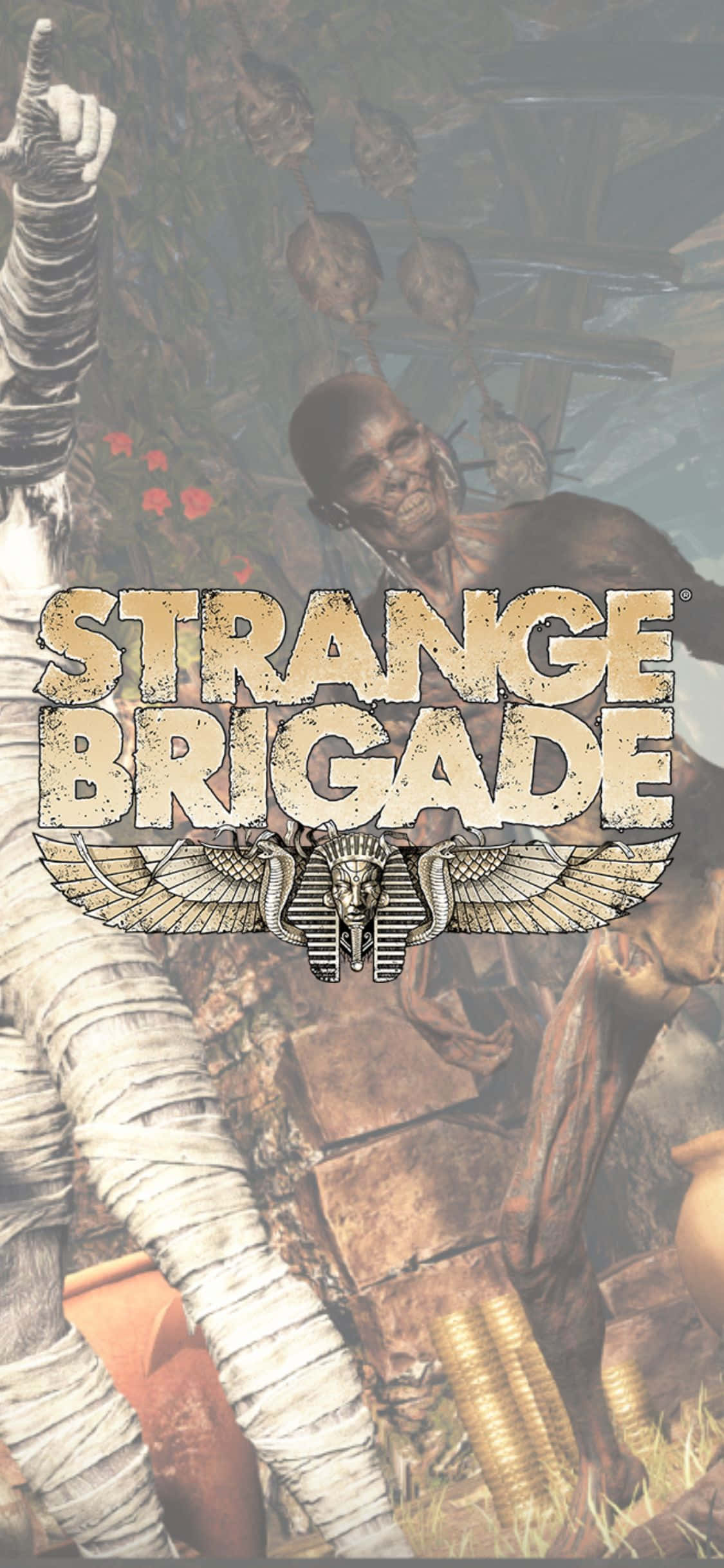 Скелет і замотані зомби iPhone X Strange Brigade фон Шпалери