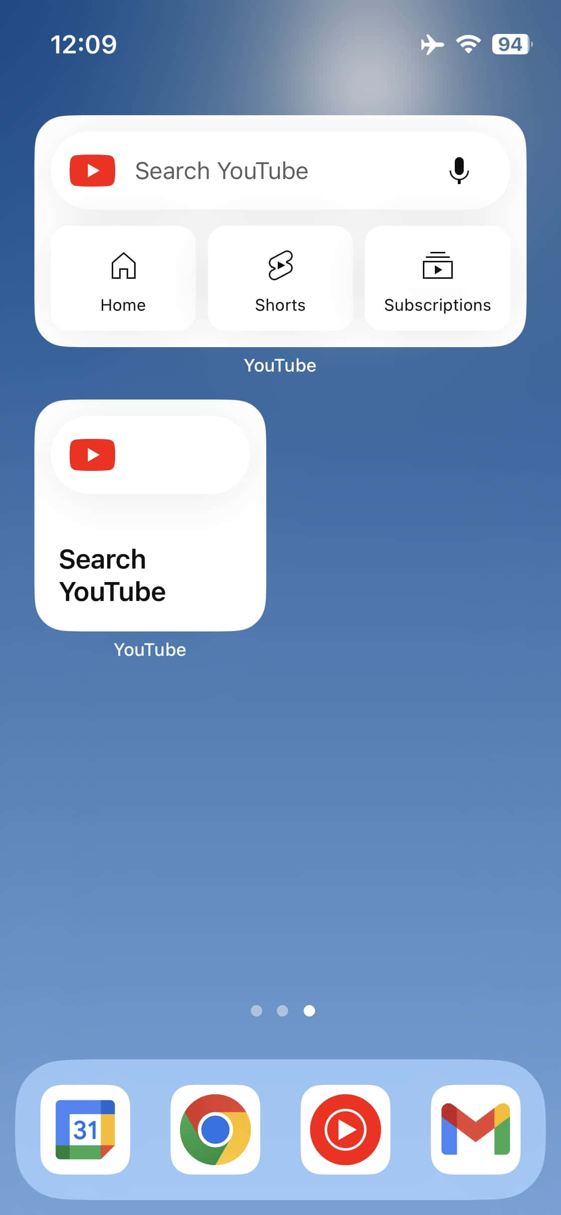 Скриншот строки поиска YouTube Шпалери