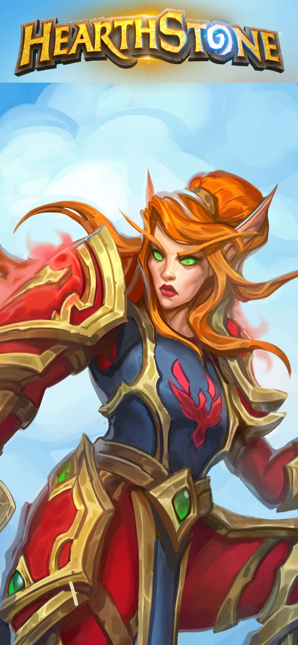 Скин Леди Лиадрин iPhone XS Hearthstone Фон Шпалери