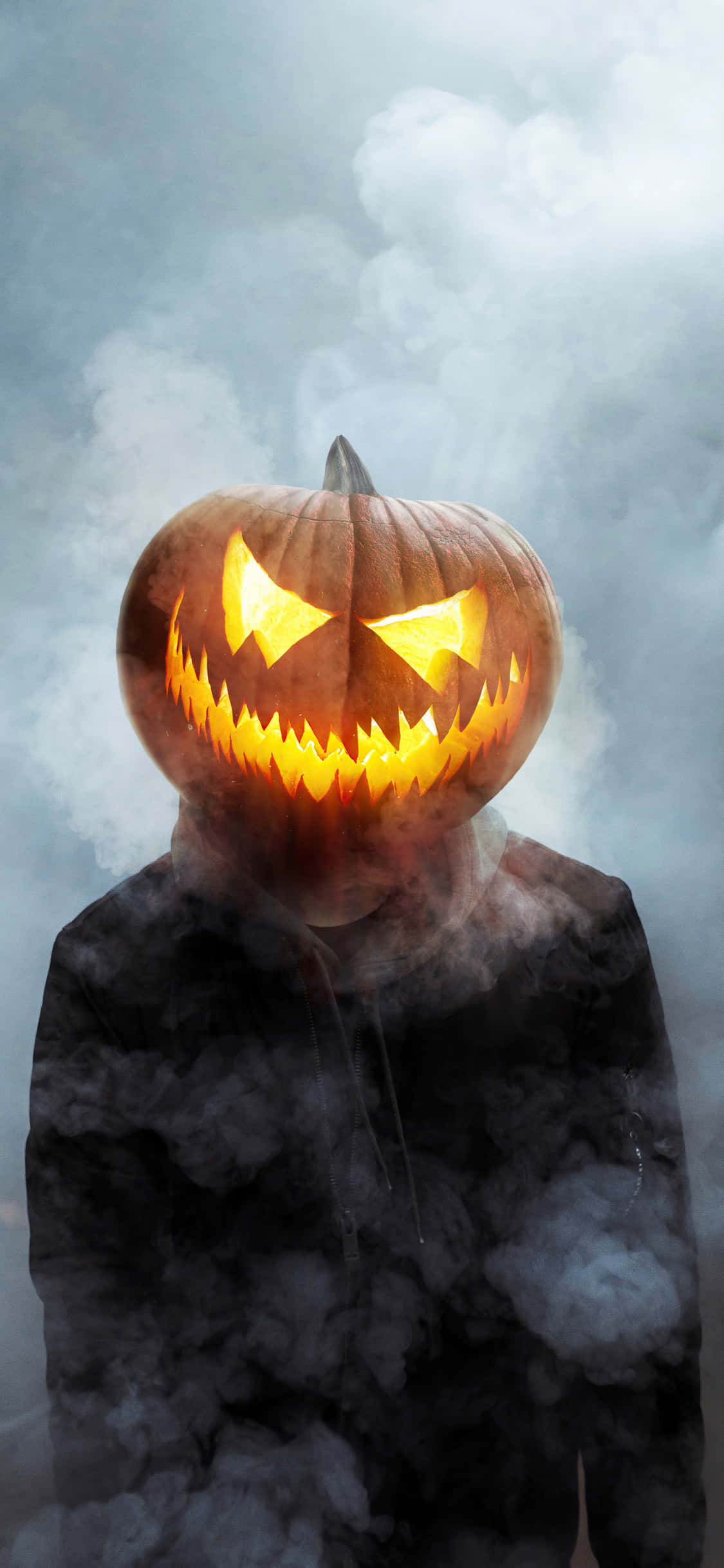 Сміющийся Джек-фонарь iPhone Halloween Background Шпалери