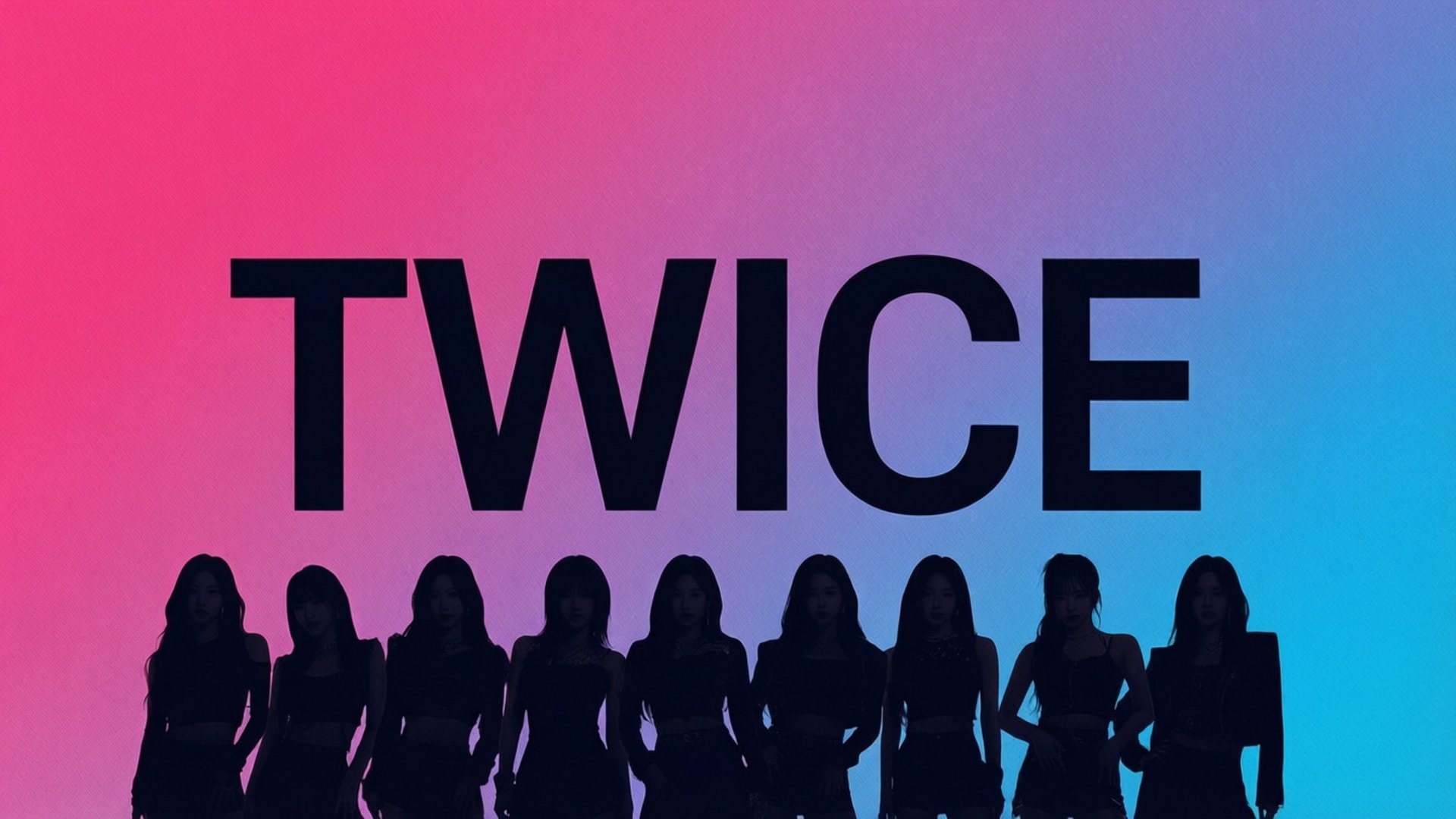 Смілива типографіка TWICE Шпалери