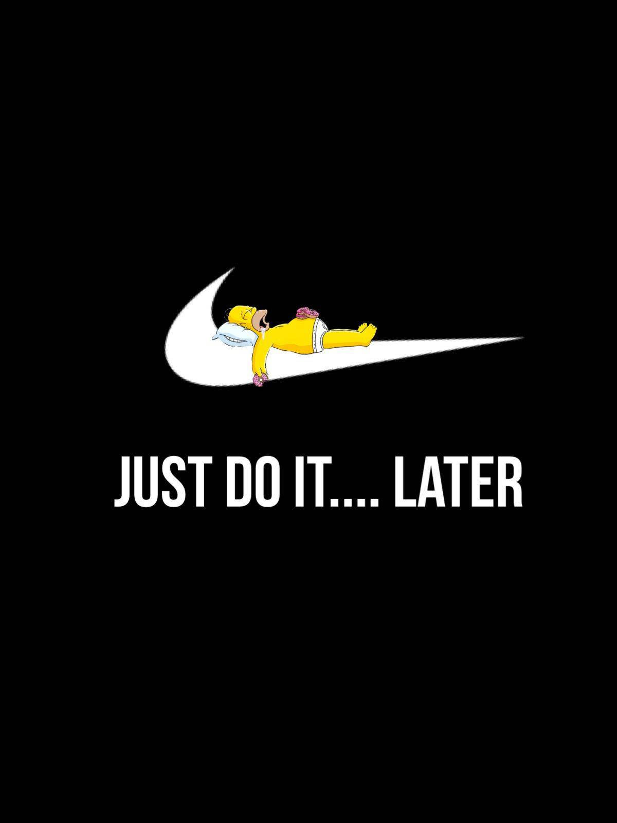 Смішний Гомер Nike Естетика Шпалери