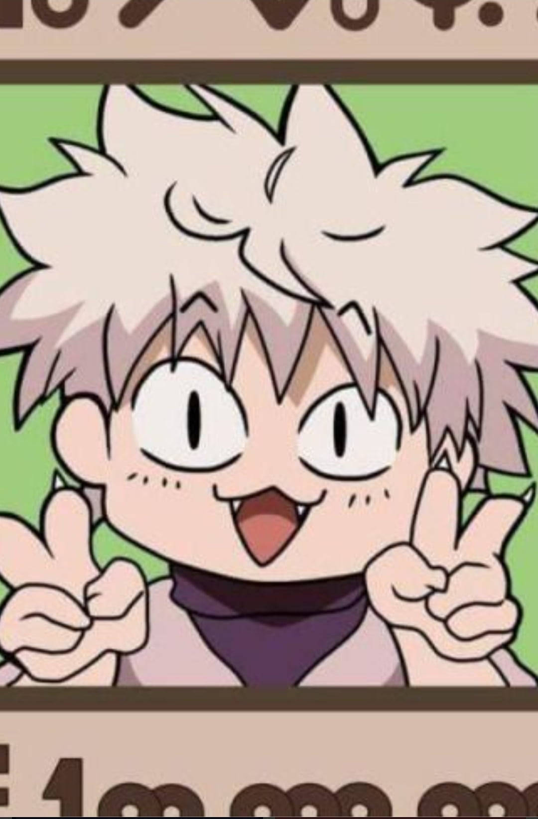 Смішний фанарт Killua з Hunter x Hunter для аватарки Шпалери