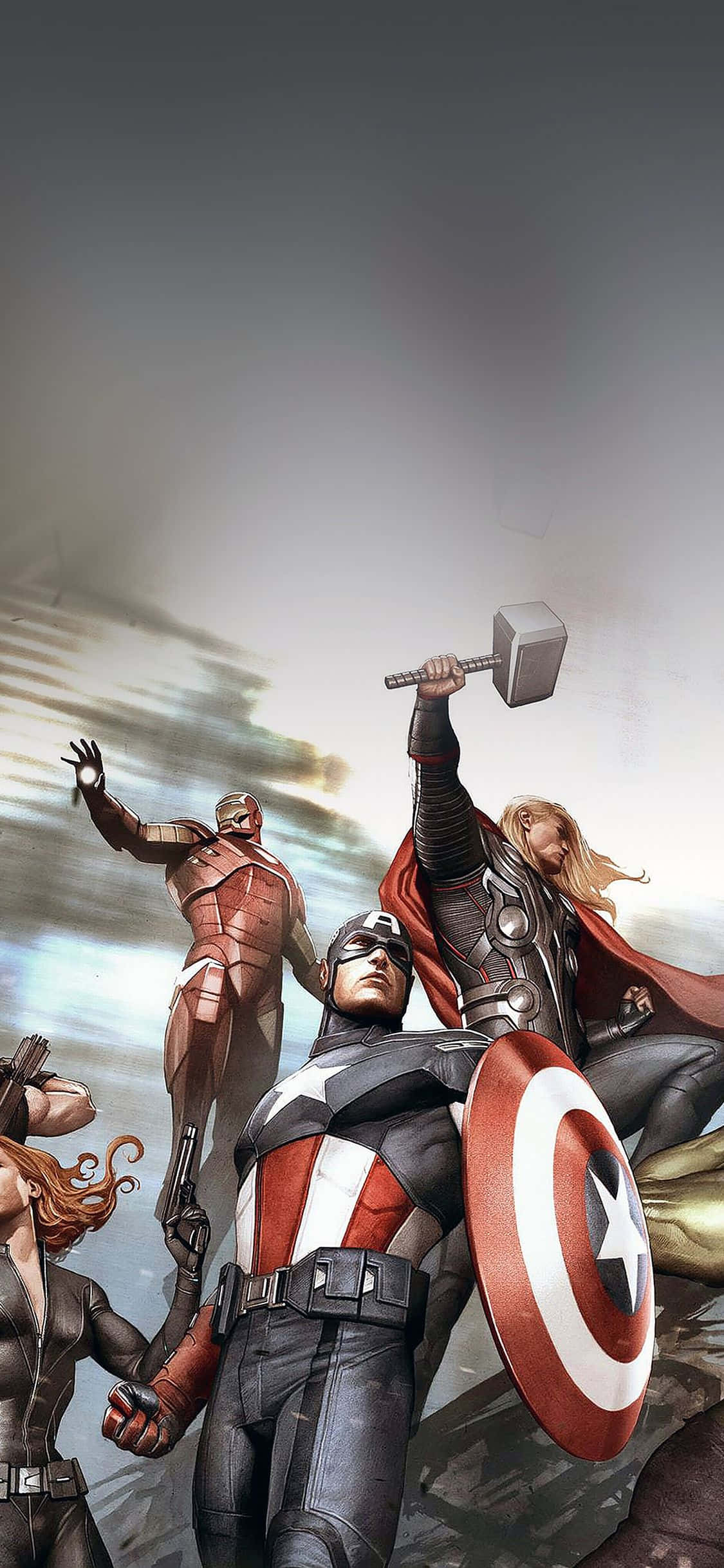 Соберите героев Земли с новым iPhone Xs Marvel's Avengers. Шпалери