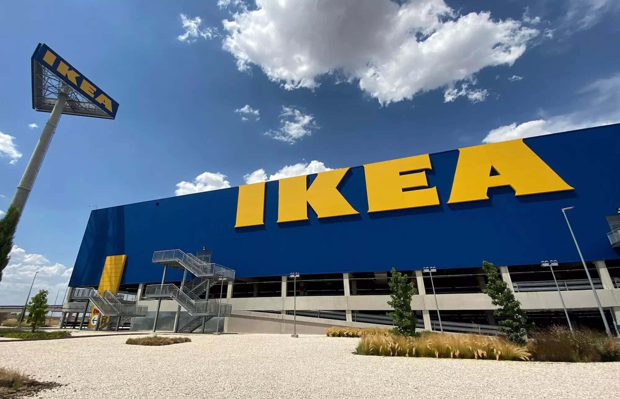 Современный дизайн гостиной IKEA Шпалери