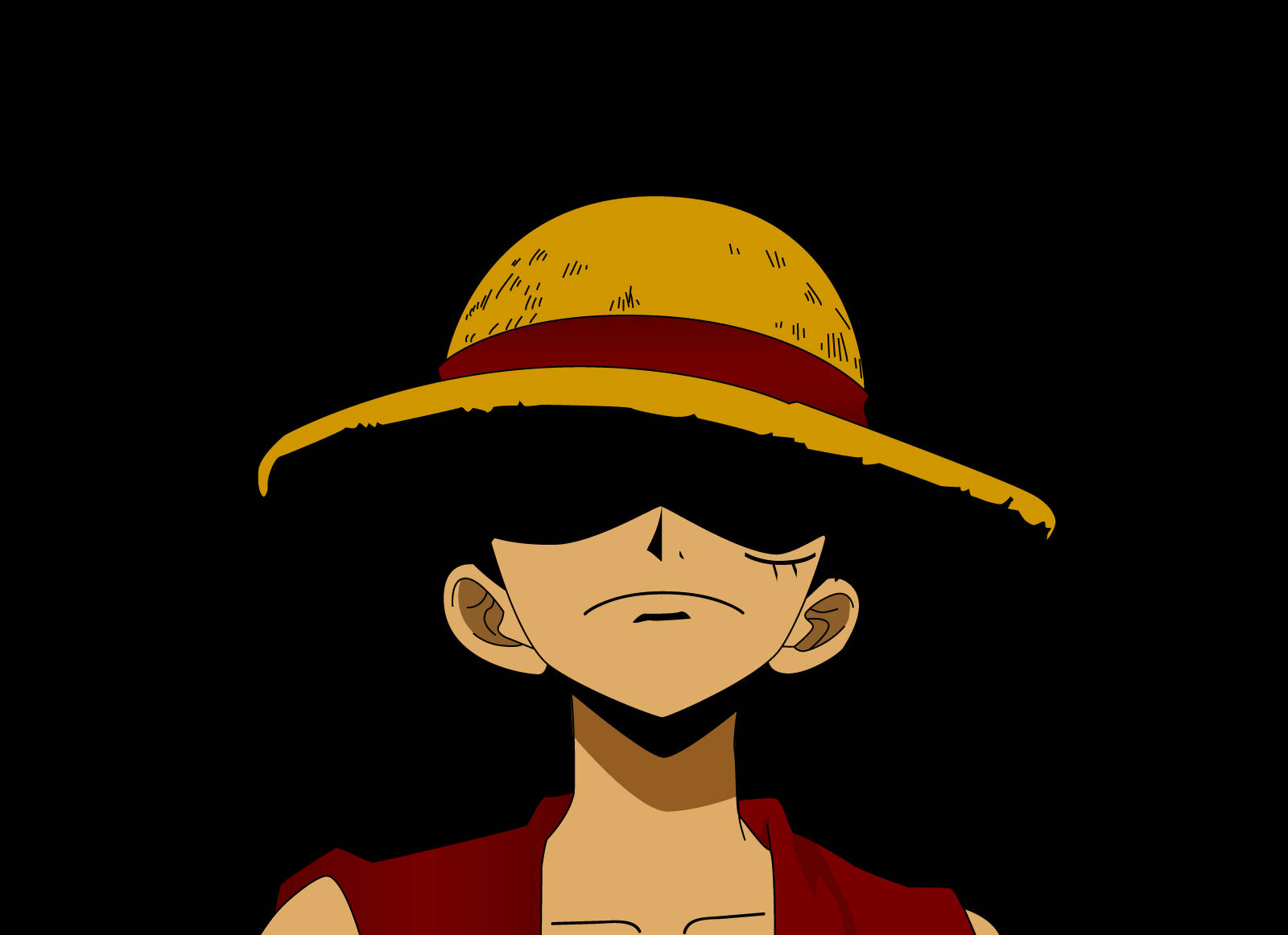 Шпалери з фанартом One Piece Манкі Д. Луффі