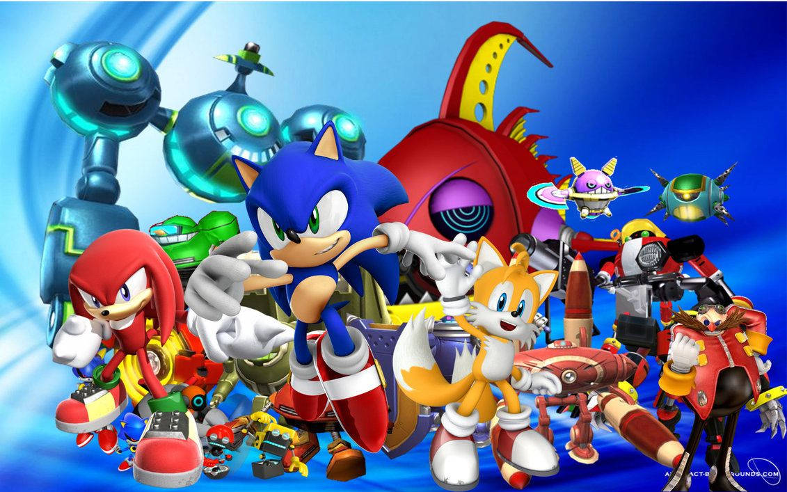 Шпалери з Соніком, Тейлзом і Наклзом із телесеріалу Sonic Boom.