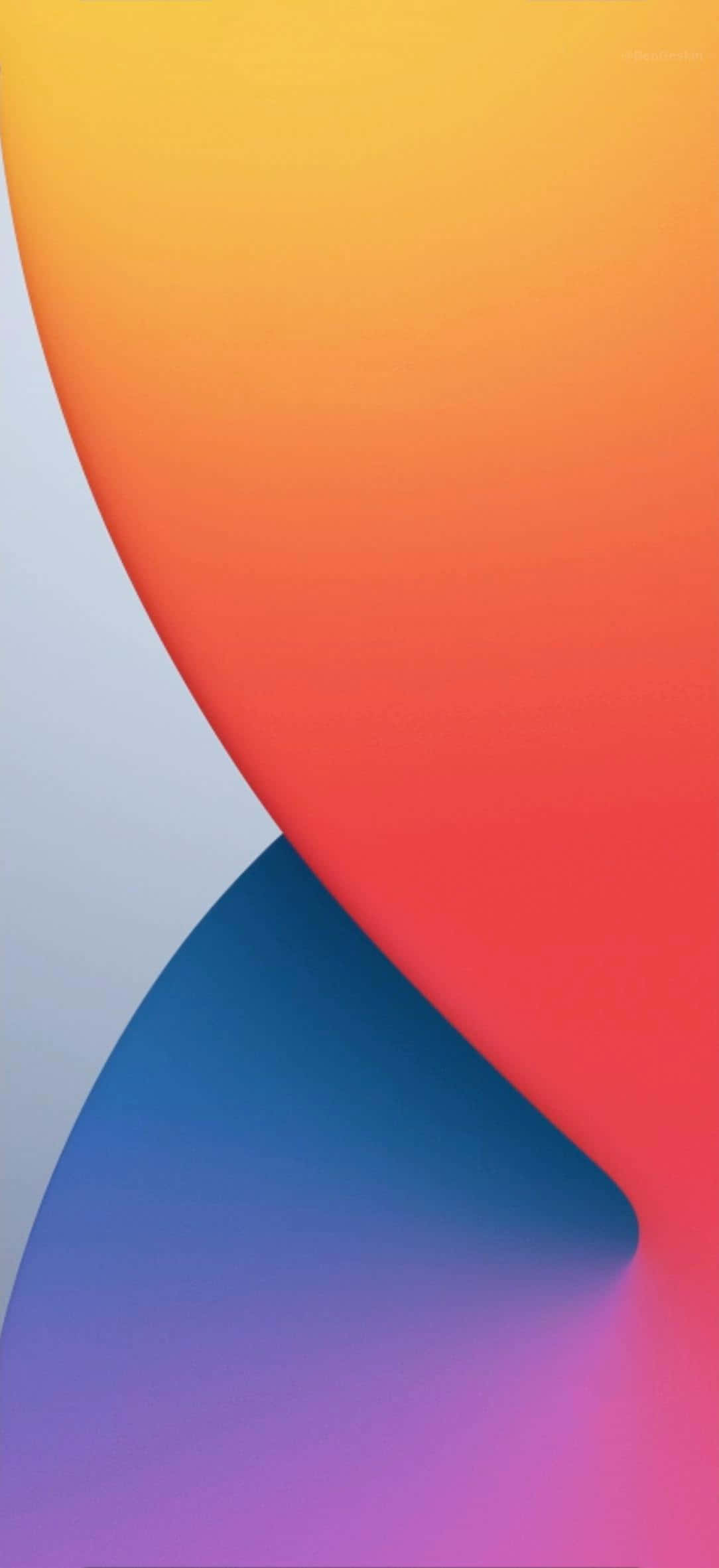 Стандартный красочный абстрактный iOS 14 Шпалери
