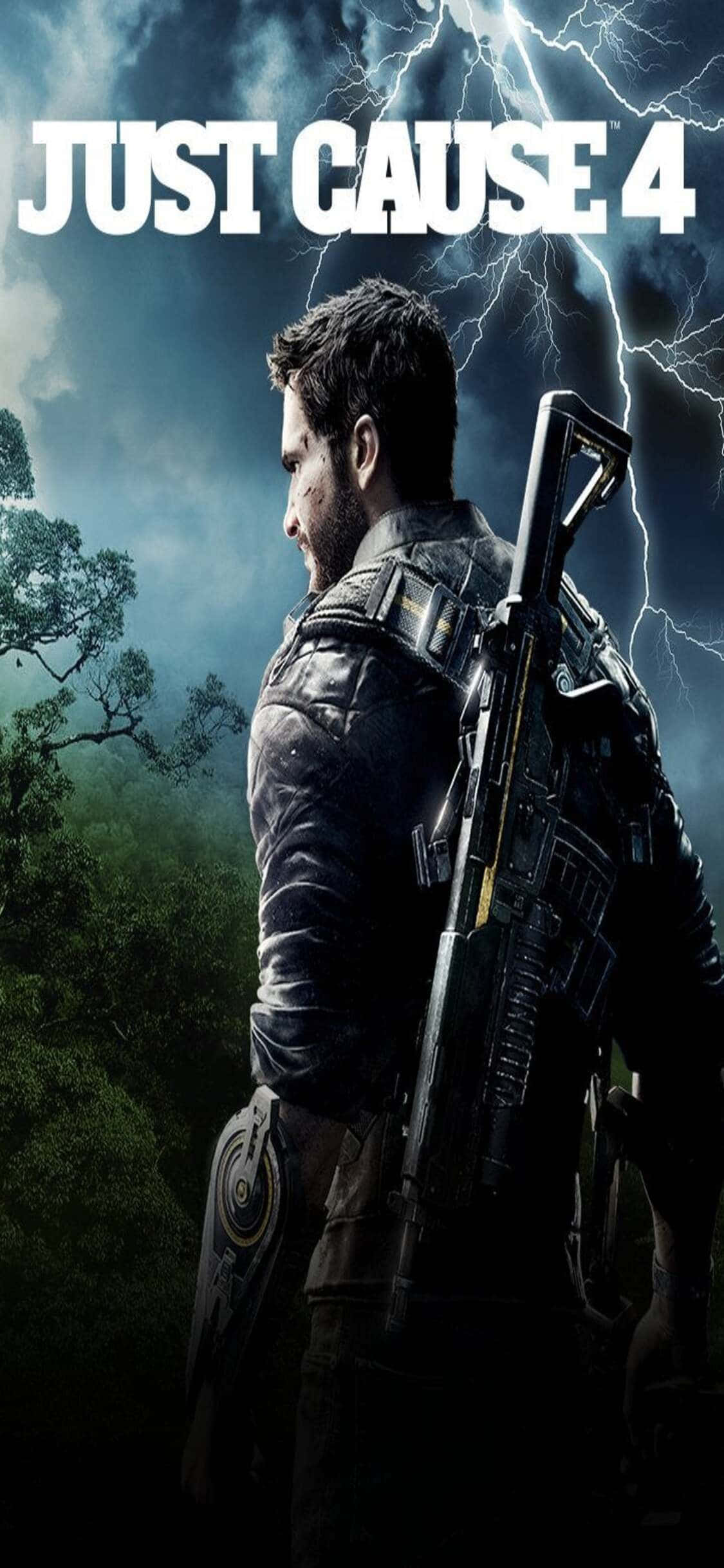 Станьте главным агентом хаоса на своем iPhone X с Just Cause 4 Шпалери