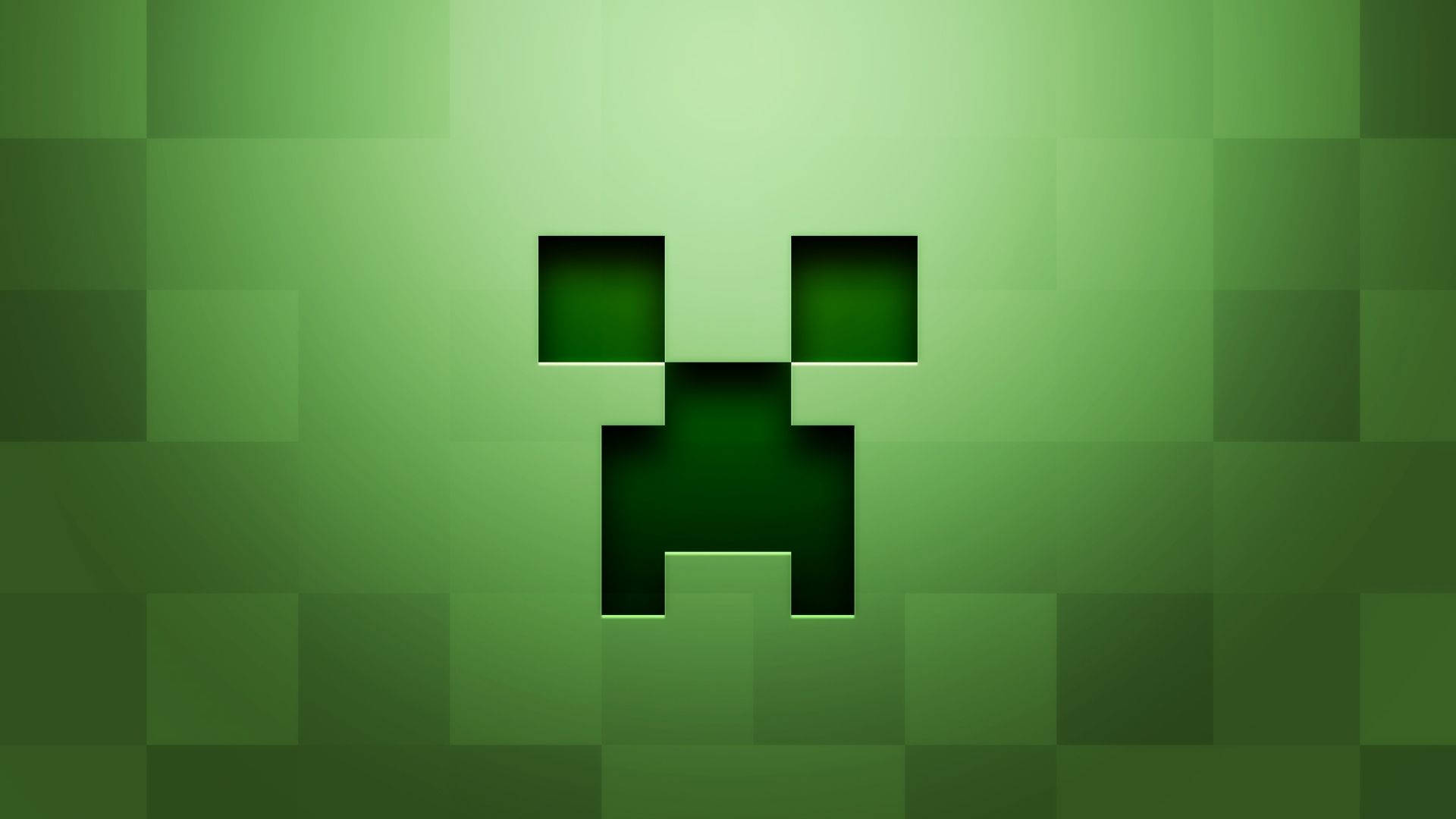 Minecraft обличчя Кріпера персонаж піксель шпалери