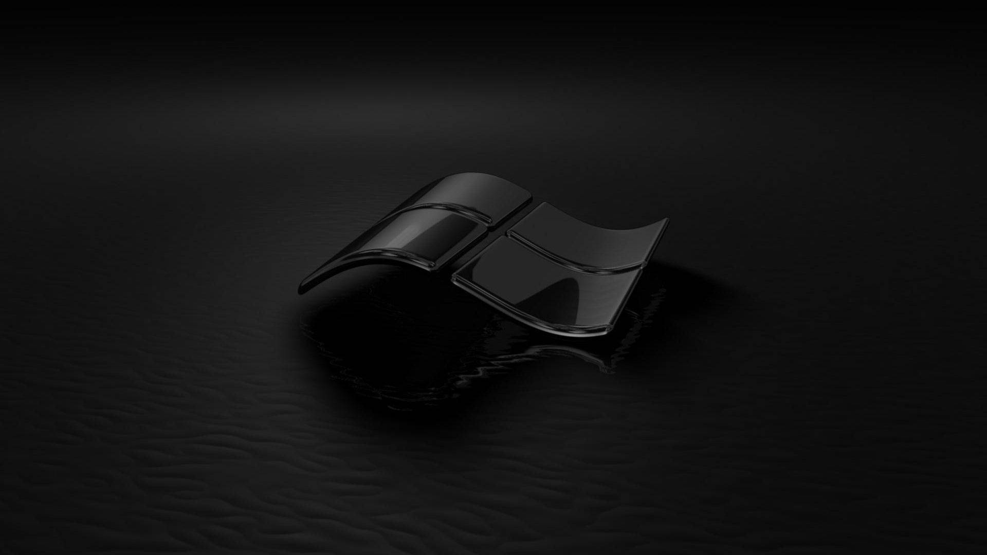 Стильний чорний 3D екран блокування вікна — 3д Шпалери