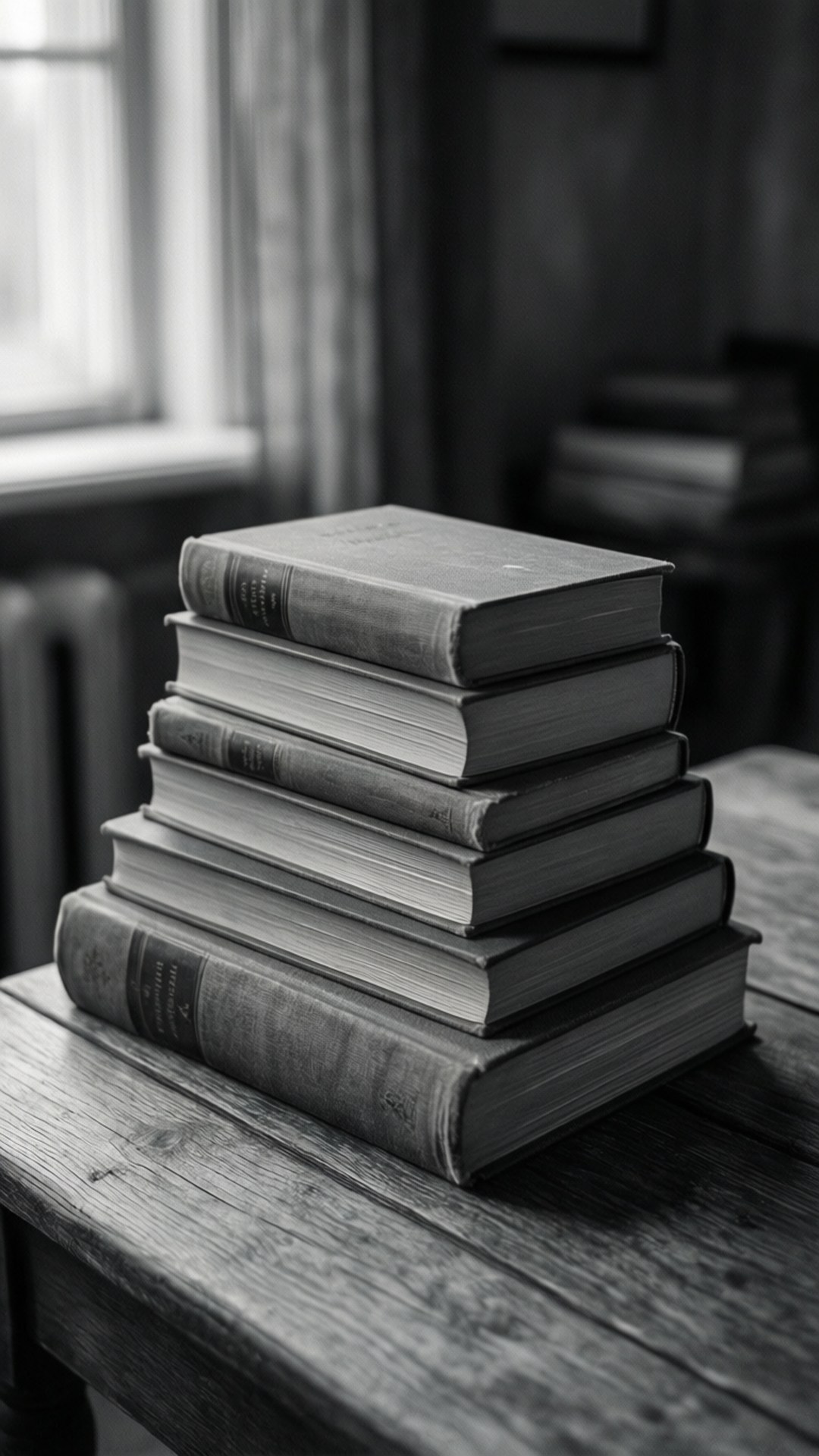 Стопка сірих книг Шпалери
