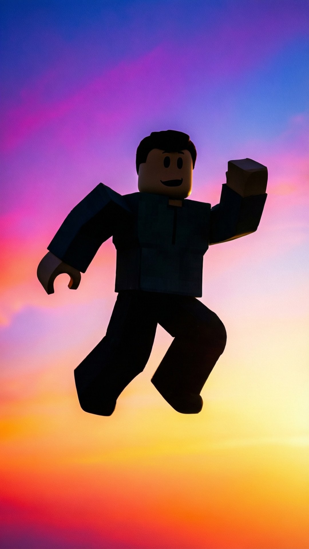 Стрибок силуету Roblox Шпалери
