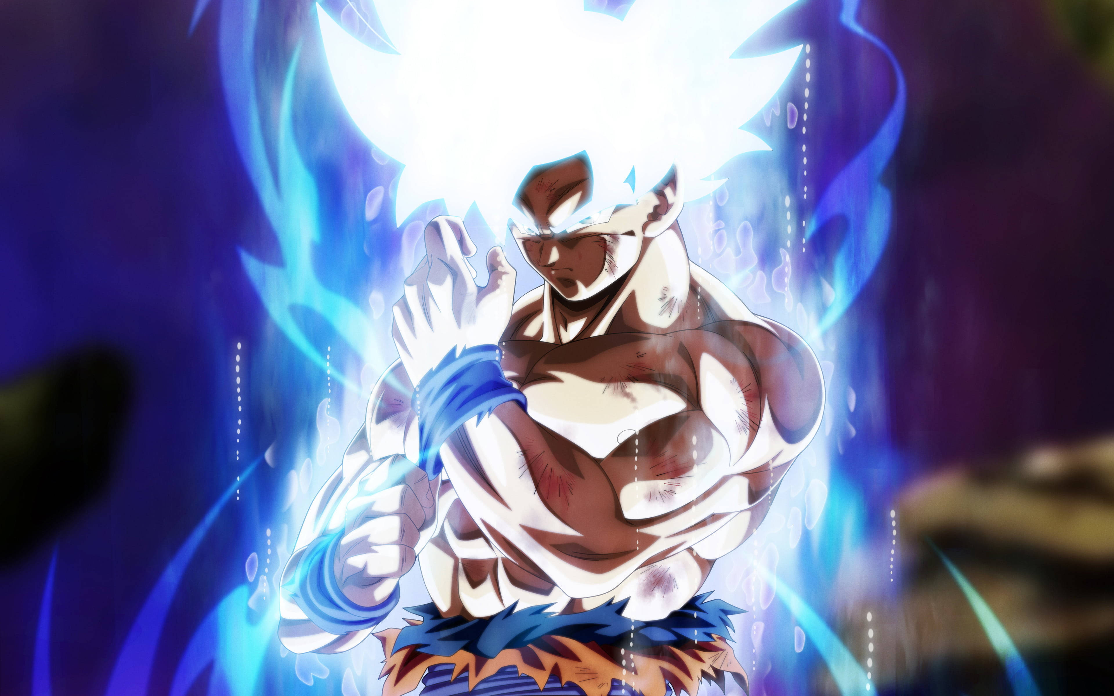 Супер Сайян Бог Гоку DBZ 4K Шпалери