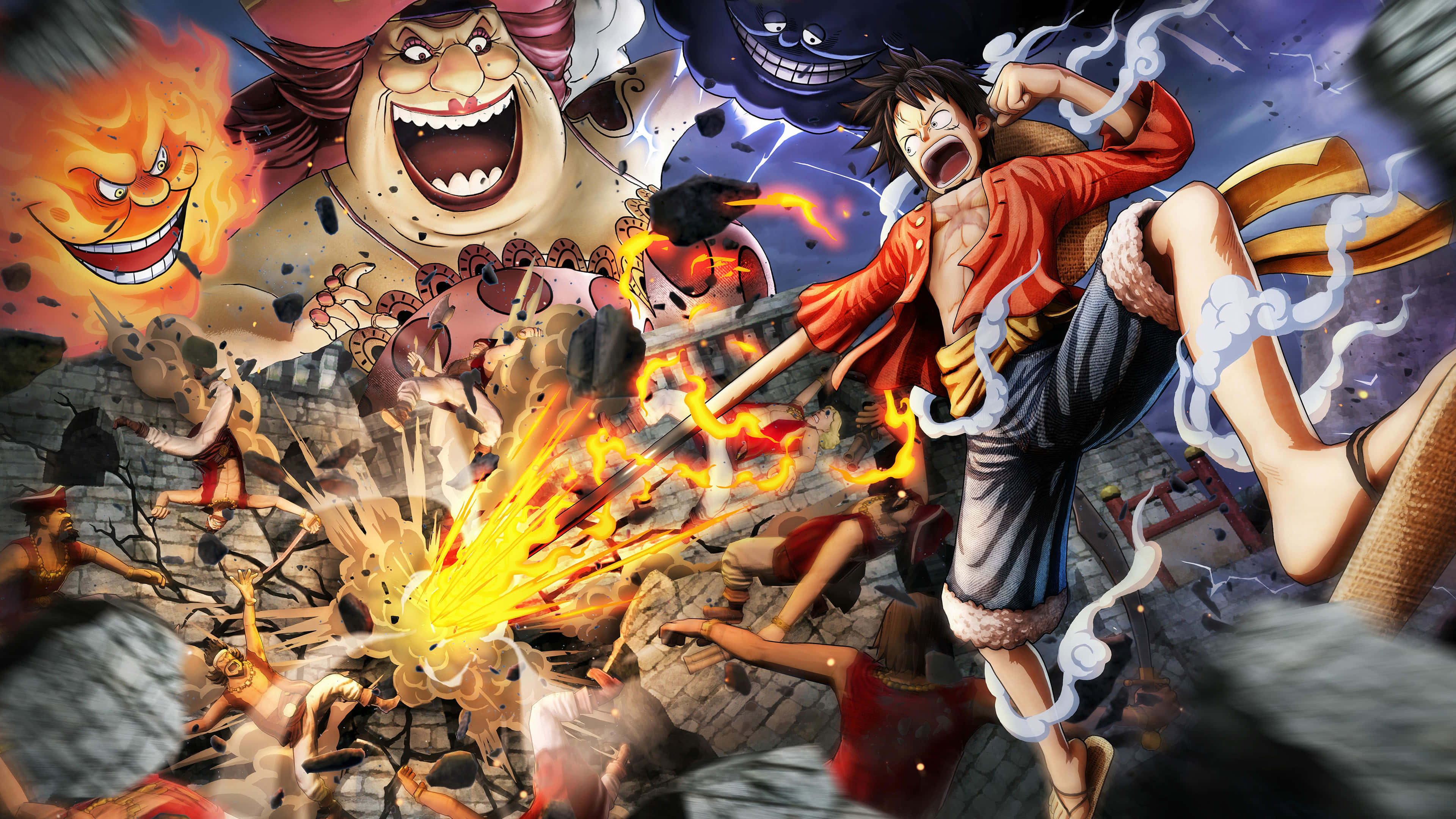 Сцена битви в One Piece Шпалери