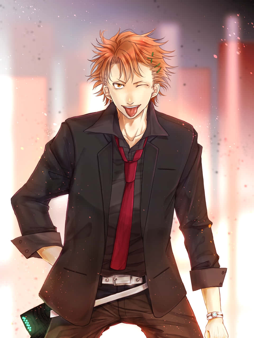 Сюсей Кагари из аниме-сериала Psycho-Pass Шпалери