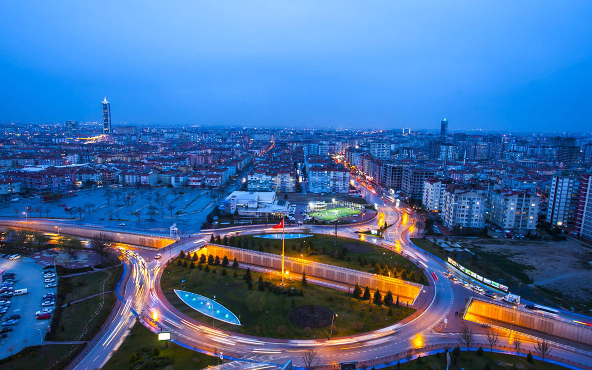 Таймлапс города Конья Шпалери