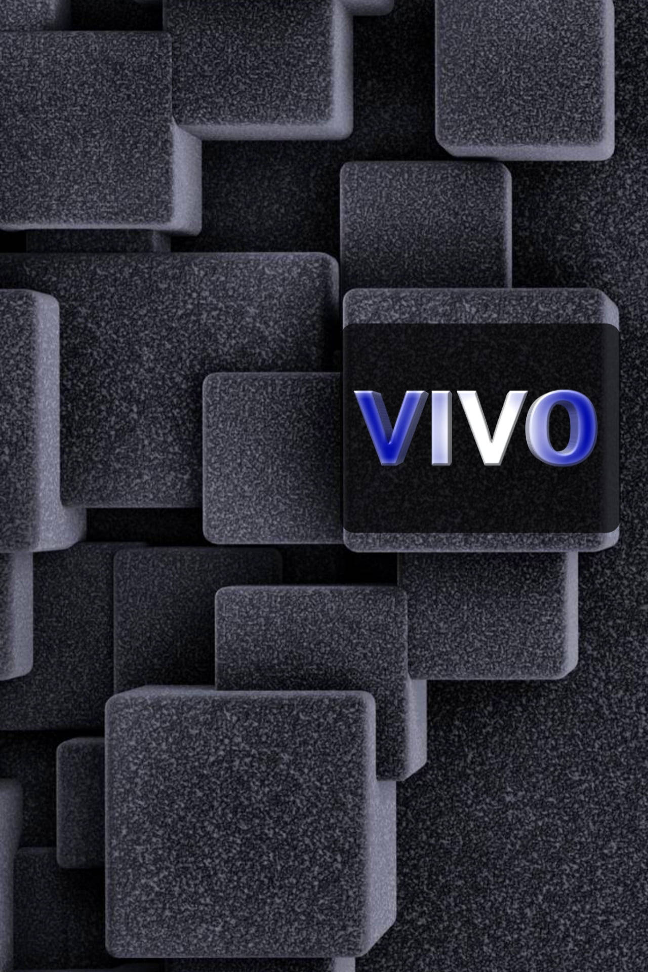 Текстурні чорні блоки Vivo Y20 Шпалери