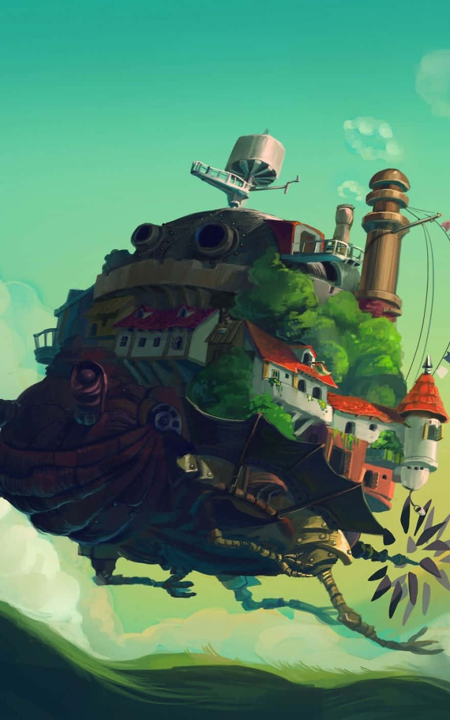 Телефон Howls Moving Castle Studio Ghibli Шпалери