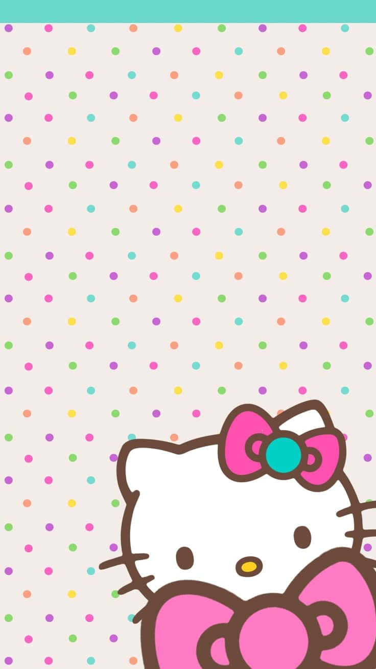 Телефон Sanrio в горошок Шпалери