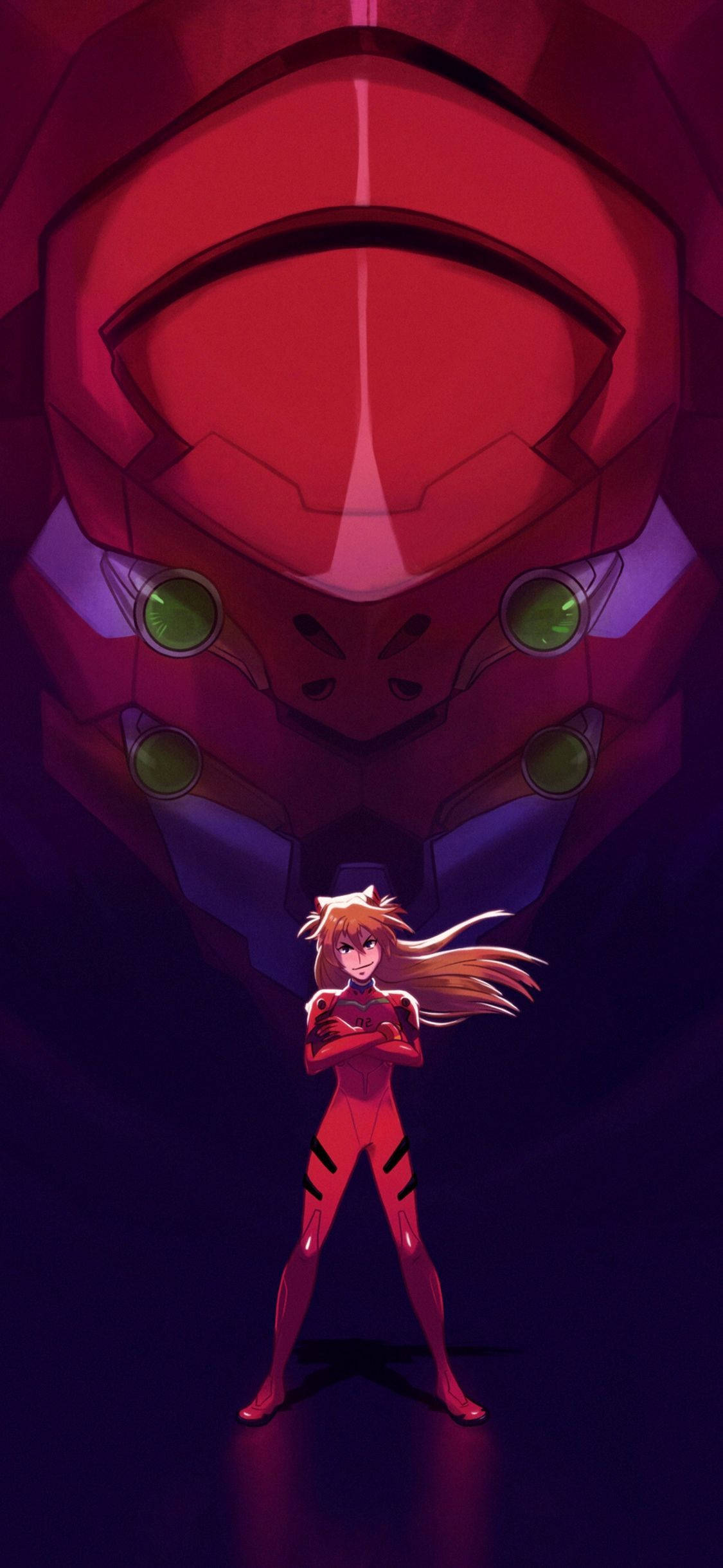Телефон в стиле популярного аниме-сериала Evangelion Шпалери