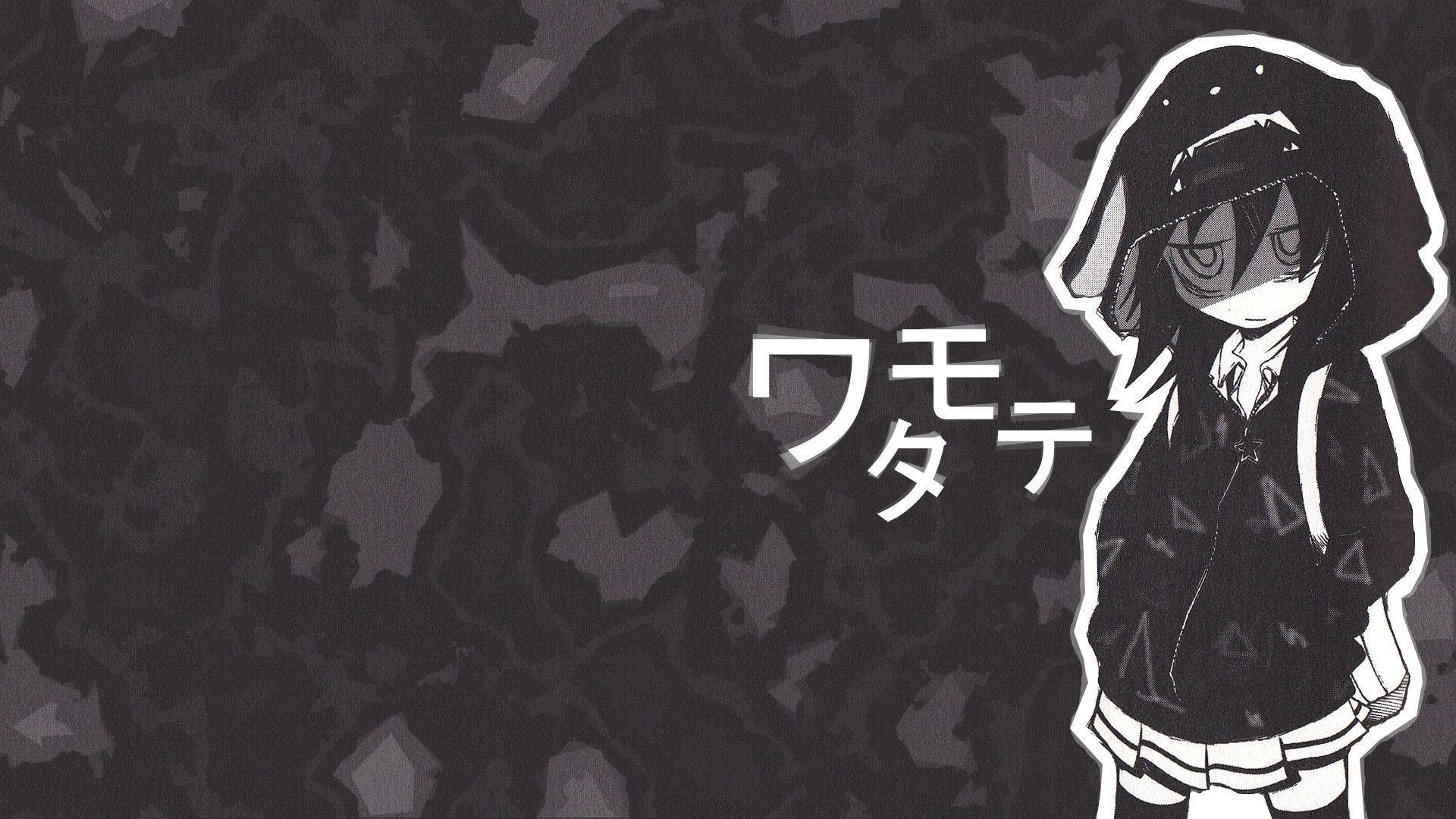 Темна аніме естетика WataMote для робочого столу Шпалери