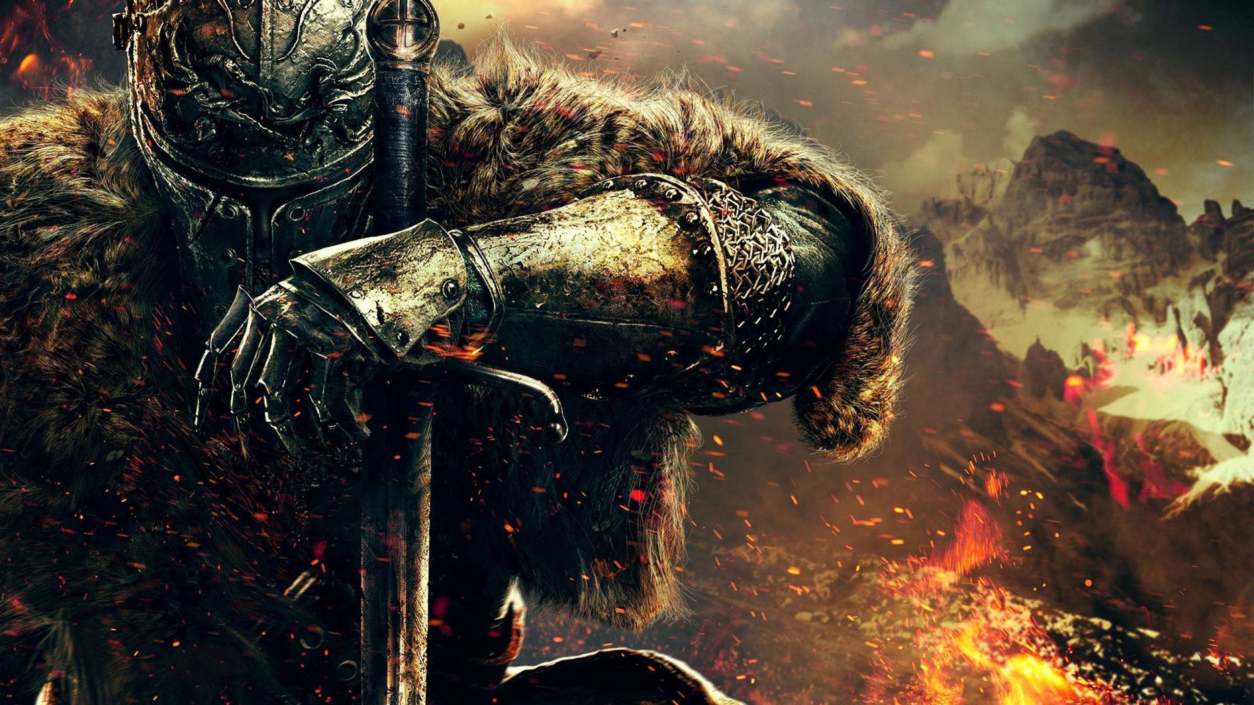 Темний лицар Dark Souls 1440p ігровий фон Шпалери