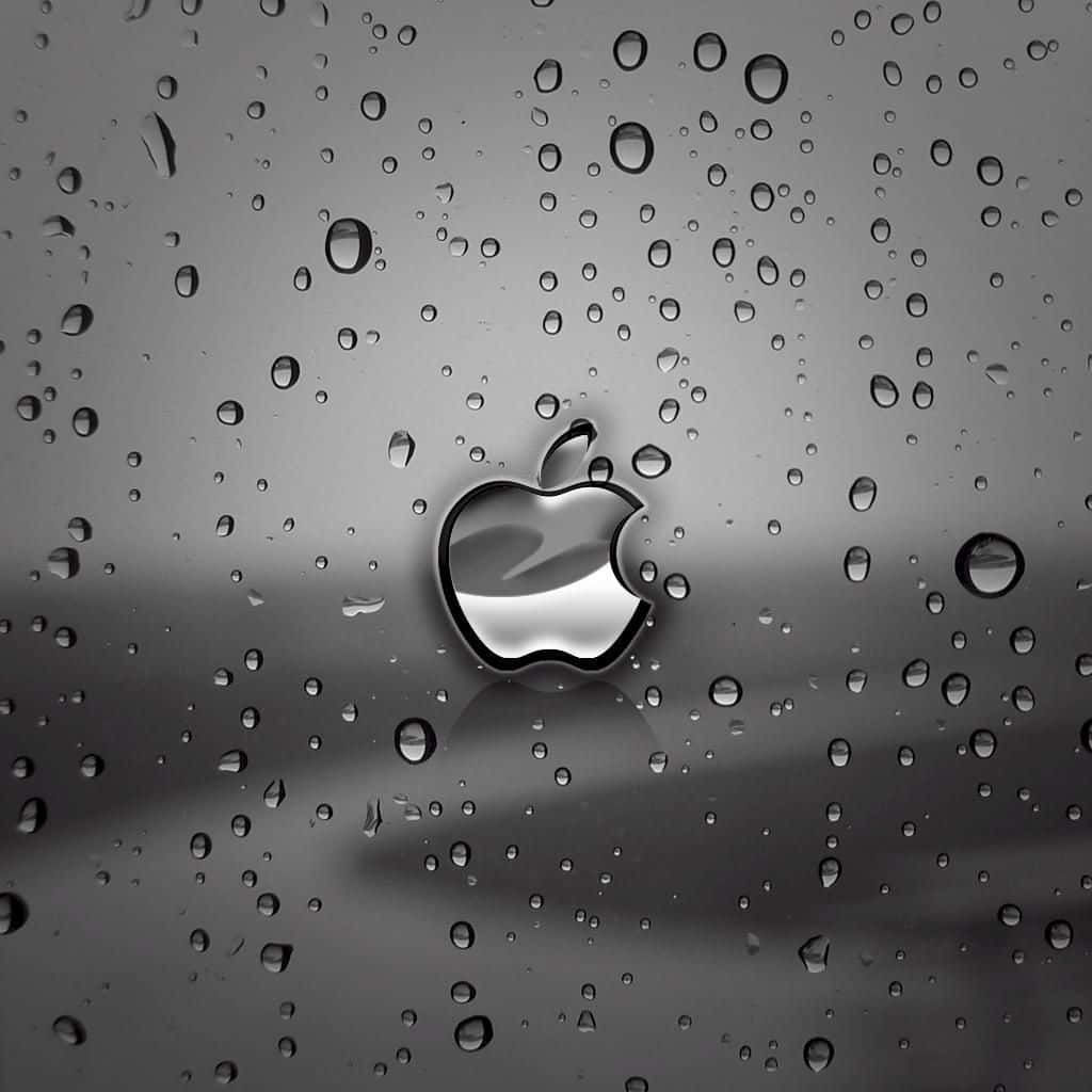 Темний милый логотип Apple на iPad Шпалери
