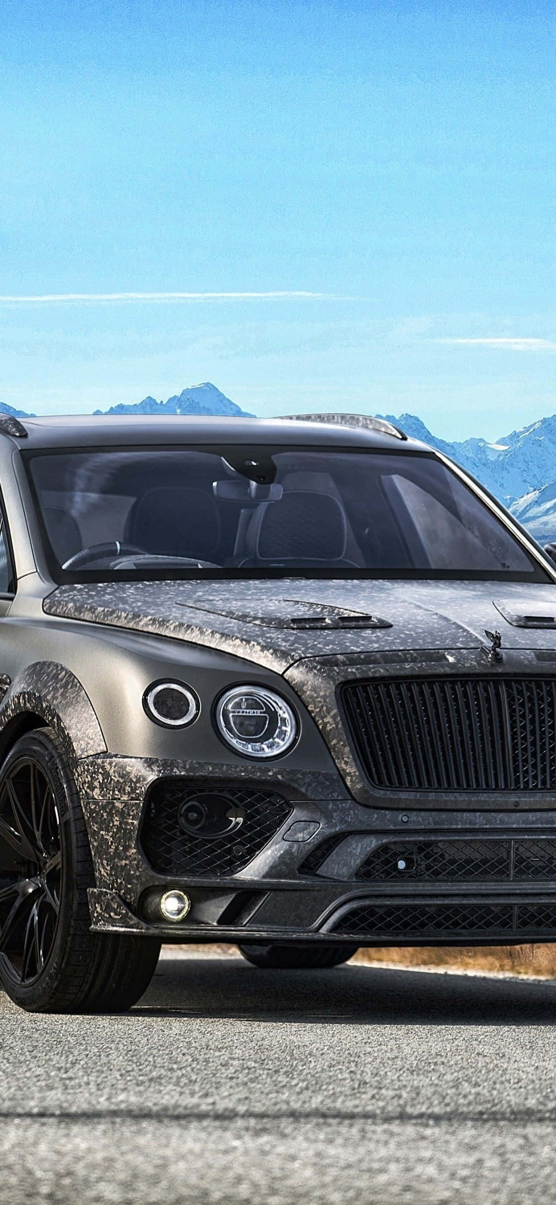 Темно-серый Bentley Bentayga для iPhone Шпалери