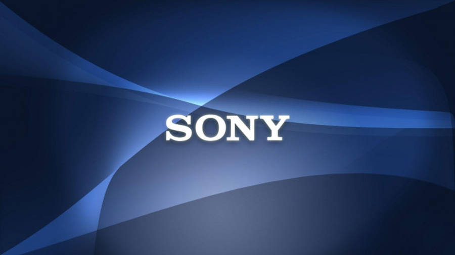 Темно-синій абстрактний фон з логотипом Sony Шпалери