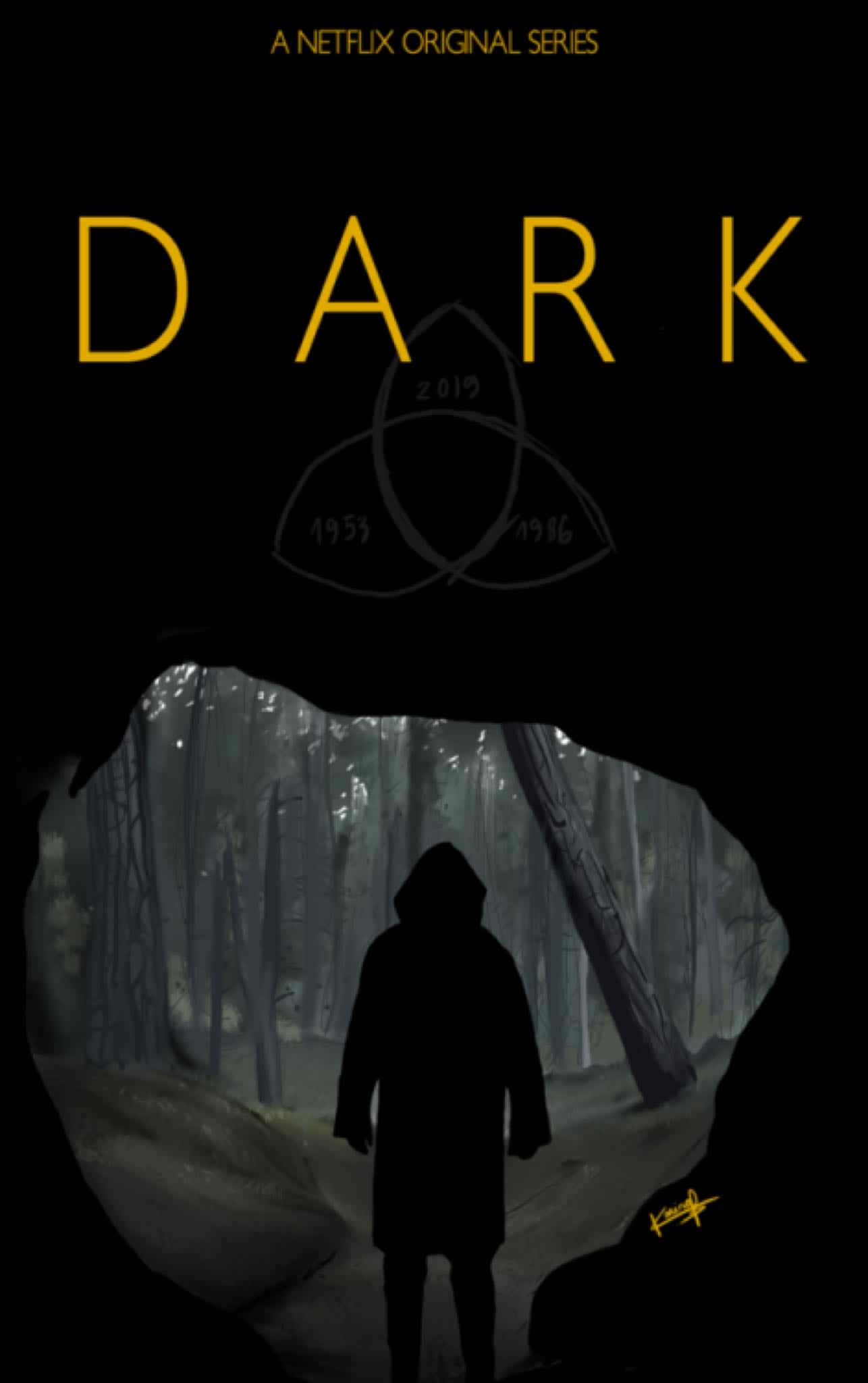 Темный постер Netflix Original Шпалери