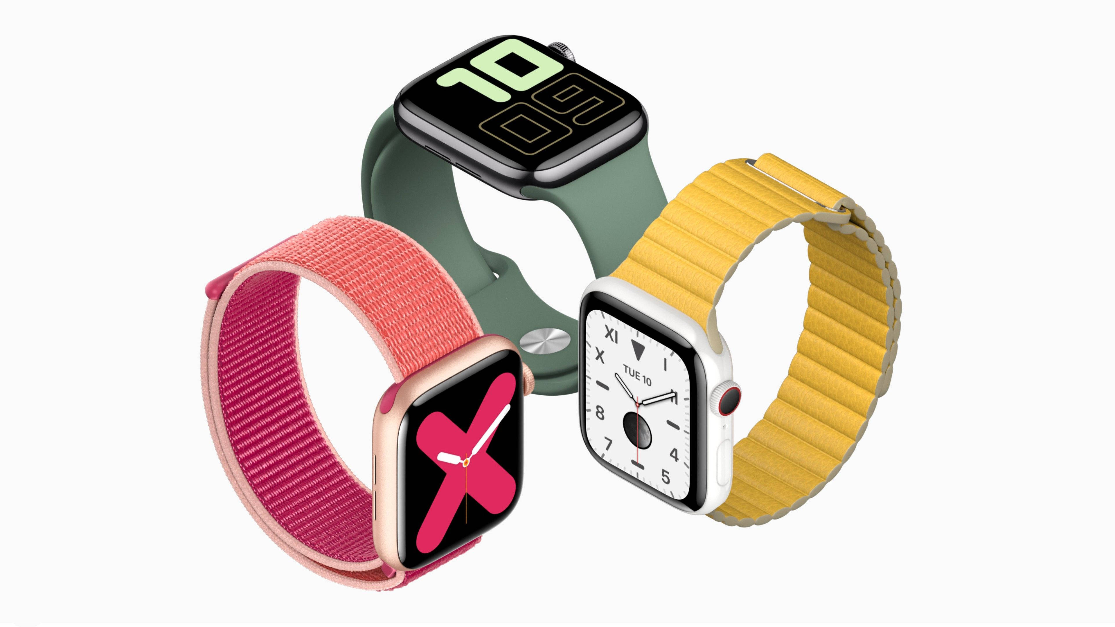 Три разных Apple Watch Шпалери