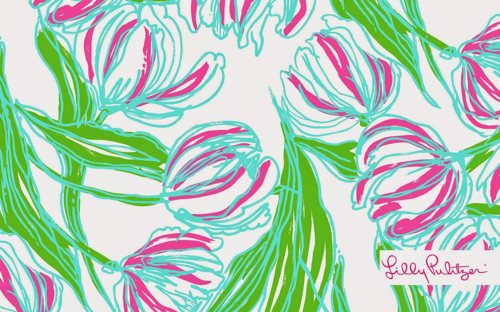 Тюльпани Lilly Pulitzer для робочого столу Шпалери
