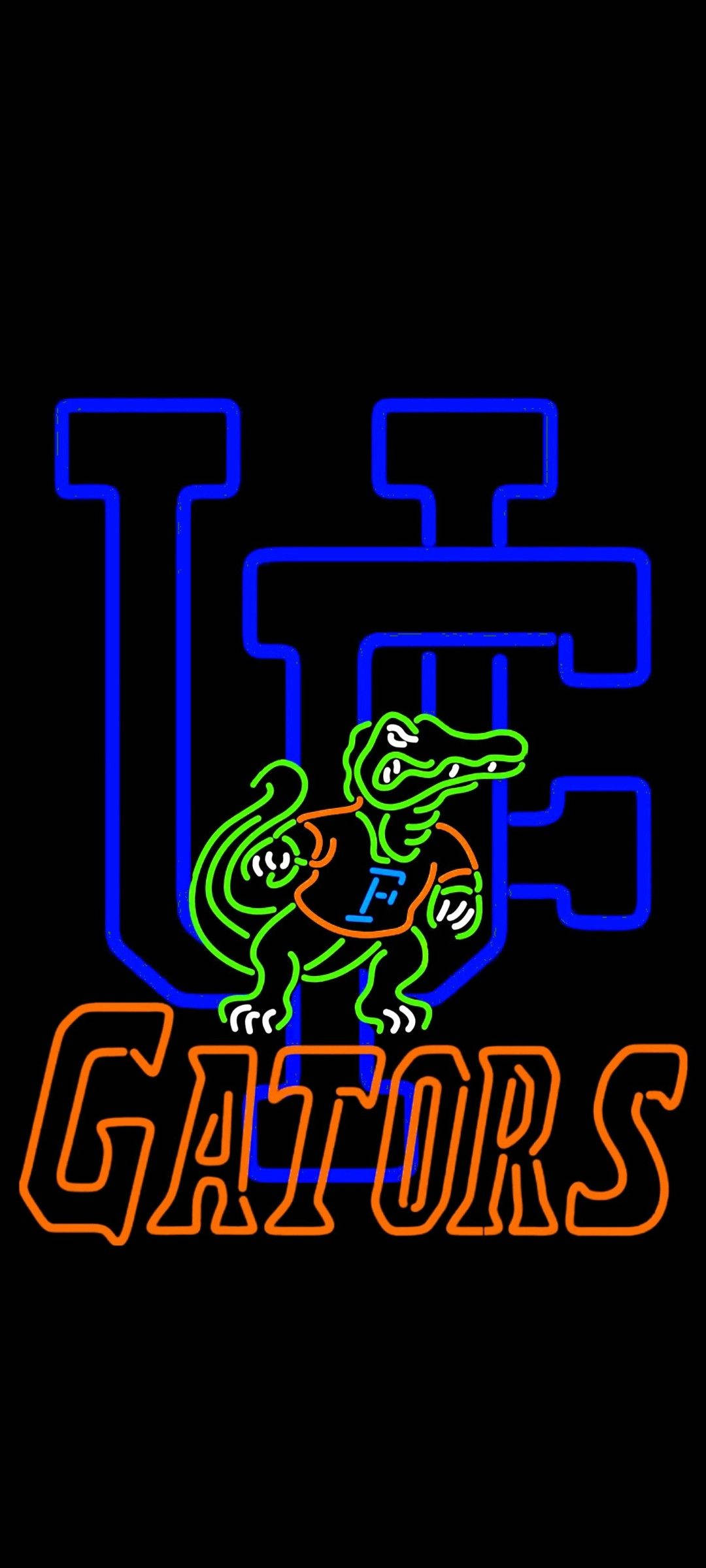 Университет Флориды Gators — неоновые огни Шпалери