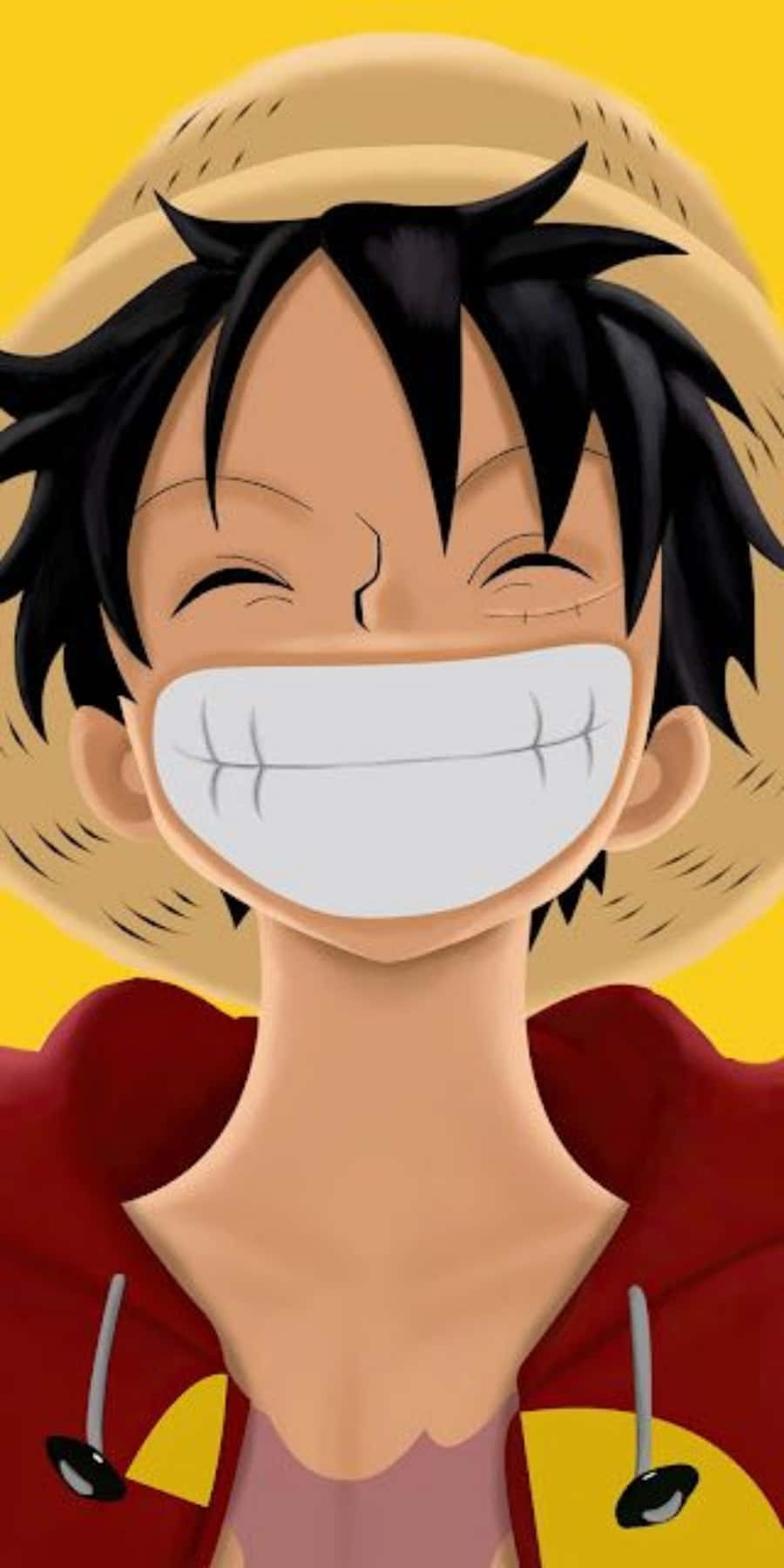 Усміхнута телефонна заставка One Piece Луфі Шпалери